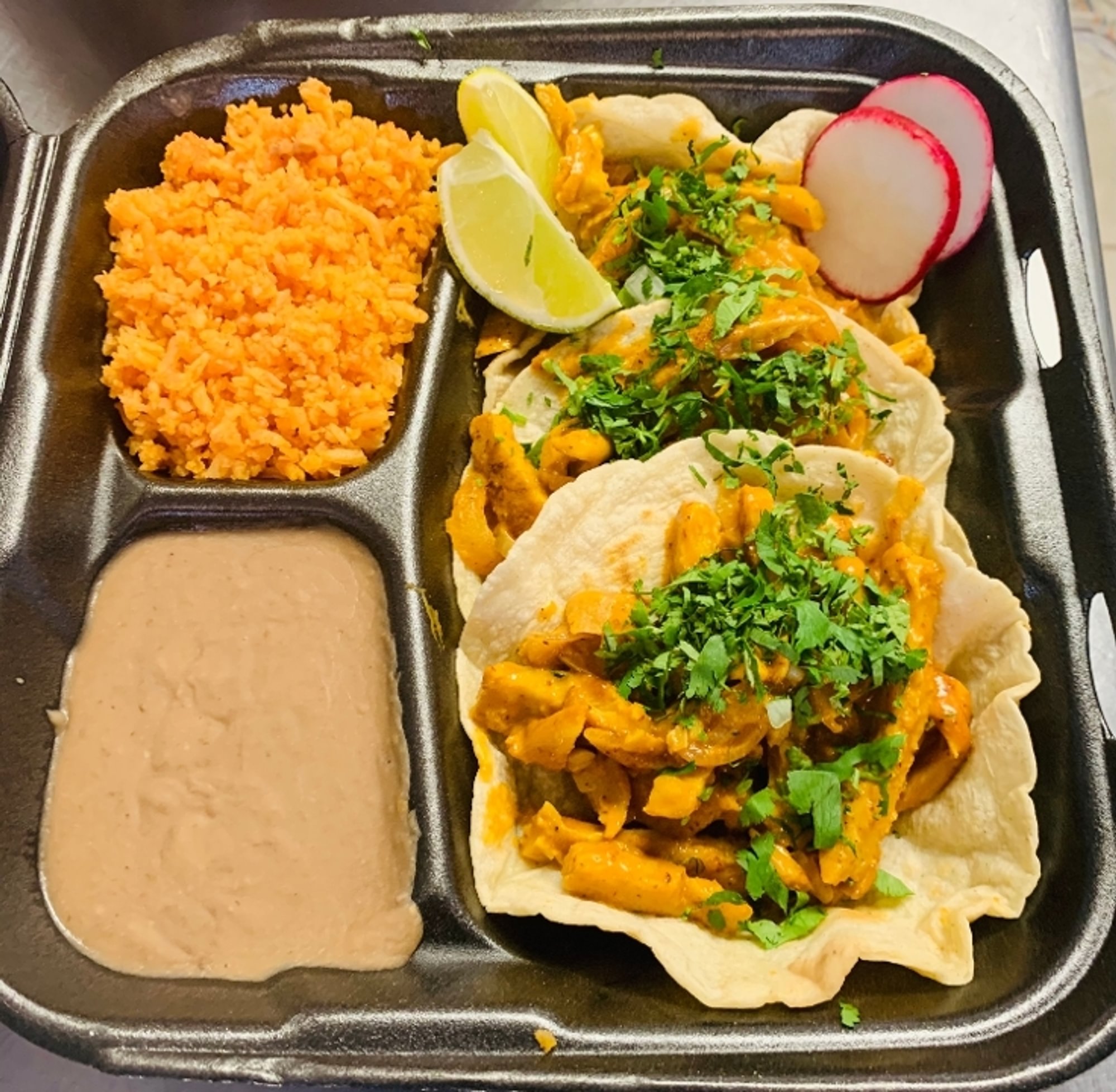 3 chicken chipotle taco combo