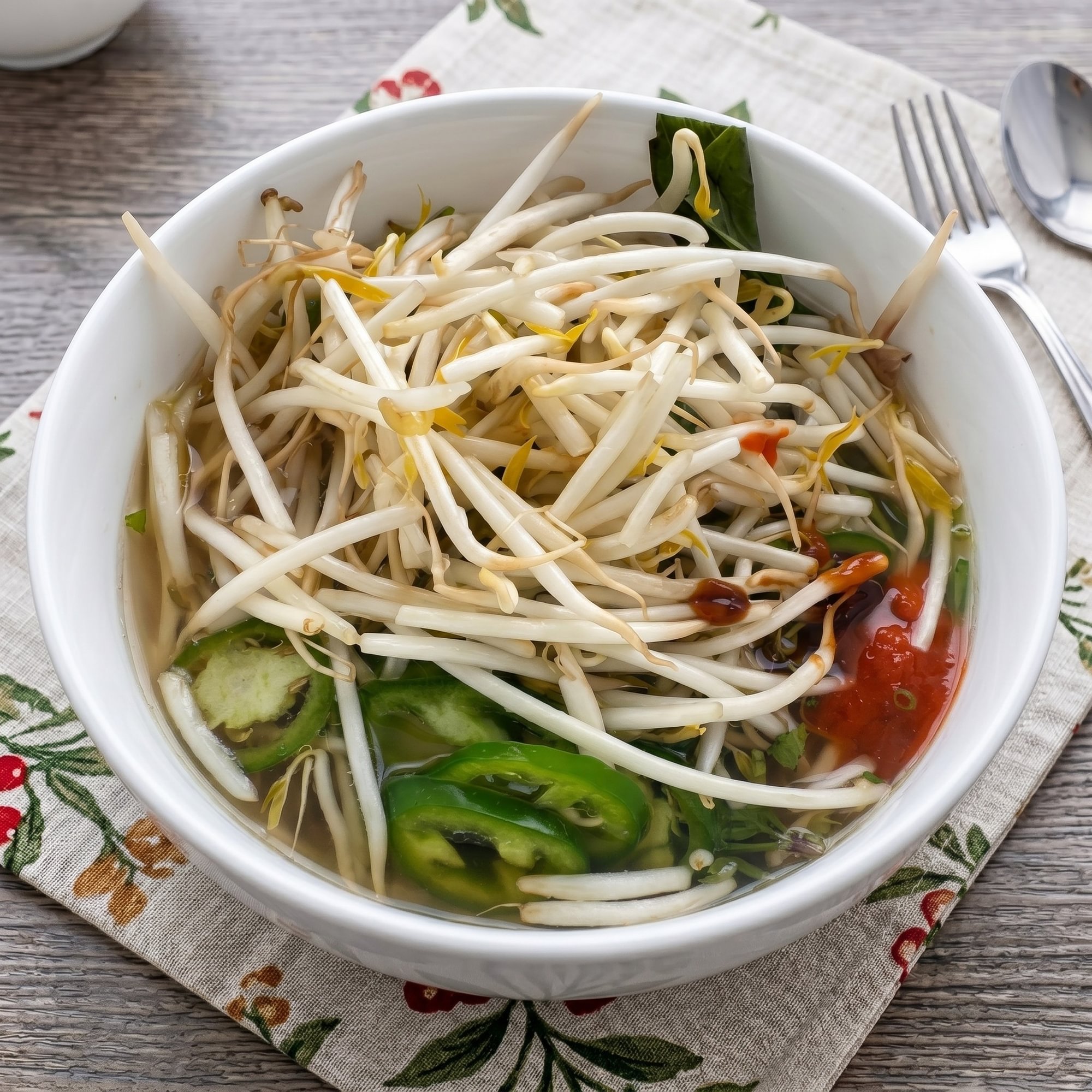Well Done Flank Steak, Tendon Pho