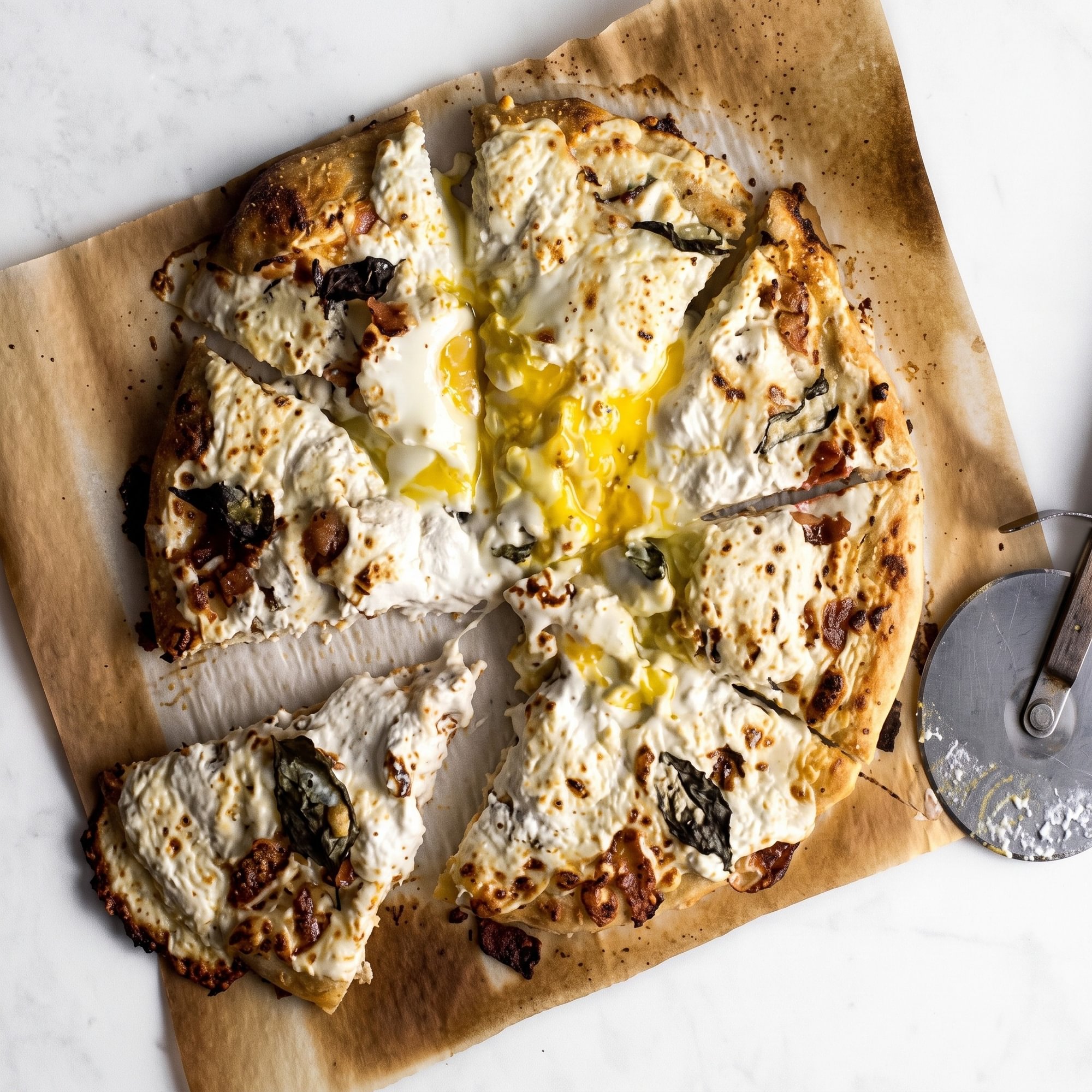 New York Breakfast Cauliflower Crust Pizza