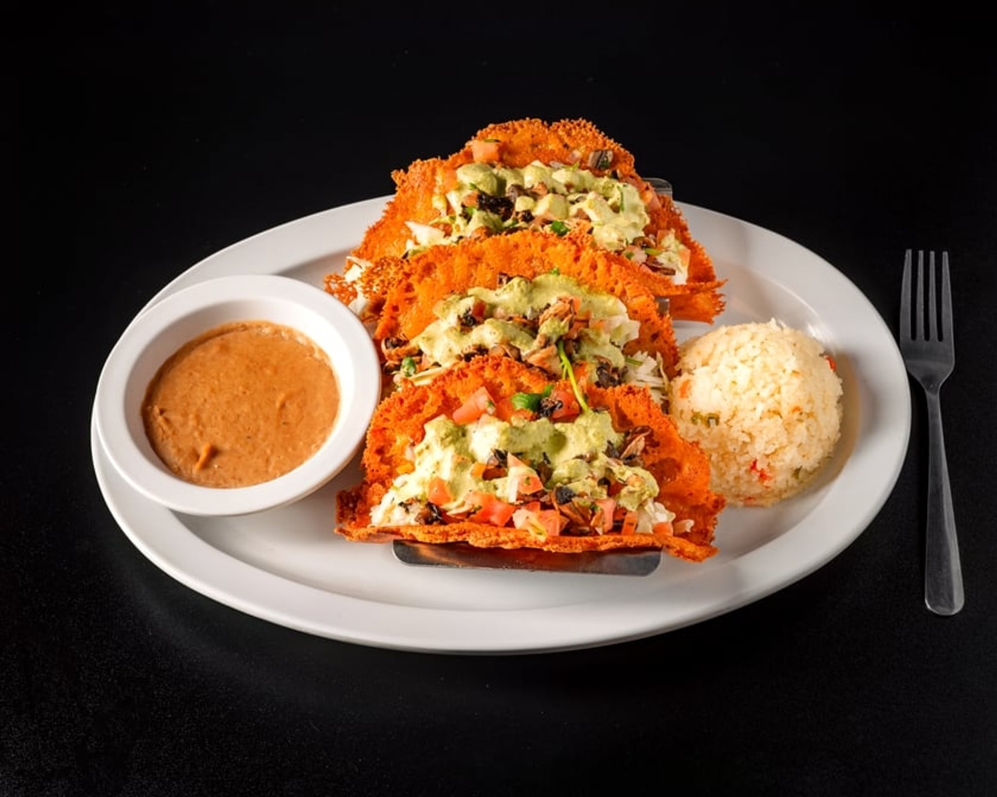 Costras De Queso Tacos (Veg)