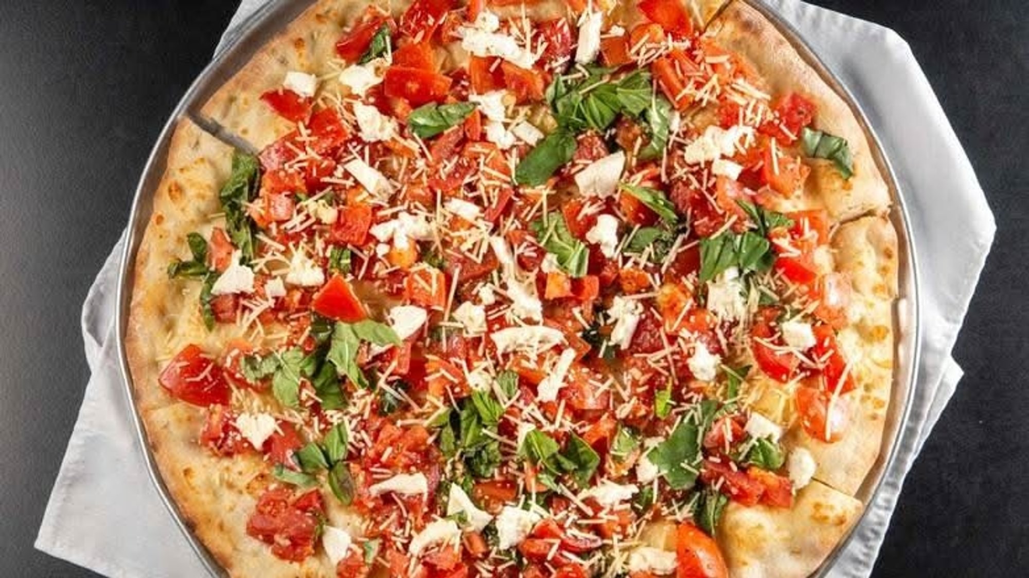 Bruschetta Pizza Slice