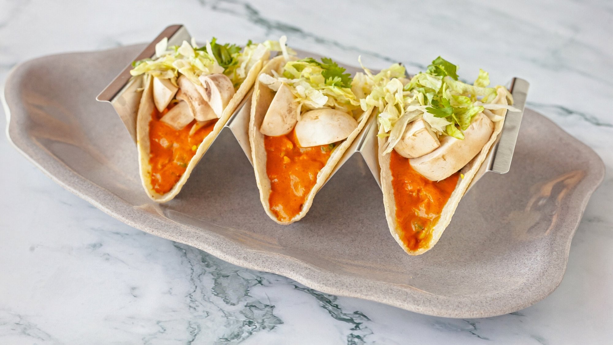 Vegetable Mushroom Masala Tacos