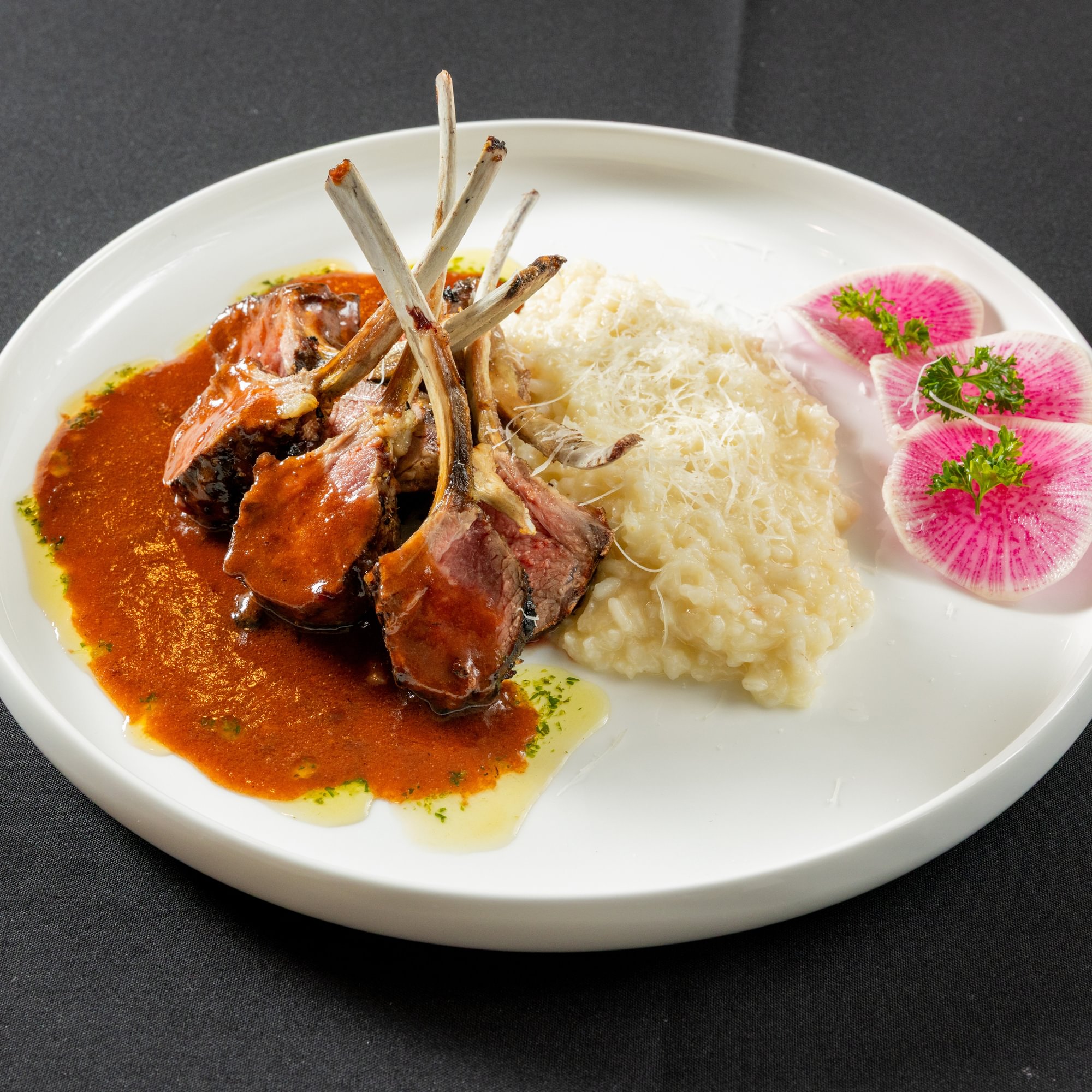 Lamb Chops Risotto