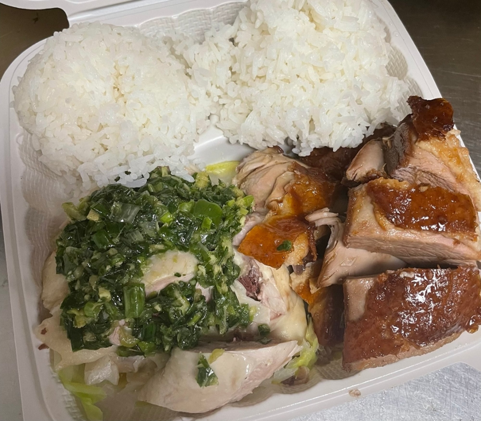 葱鸡鸭饭 188.Roast Duck n Chicken on Rice