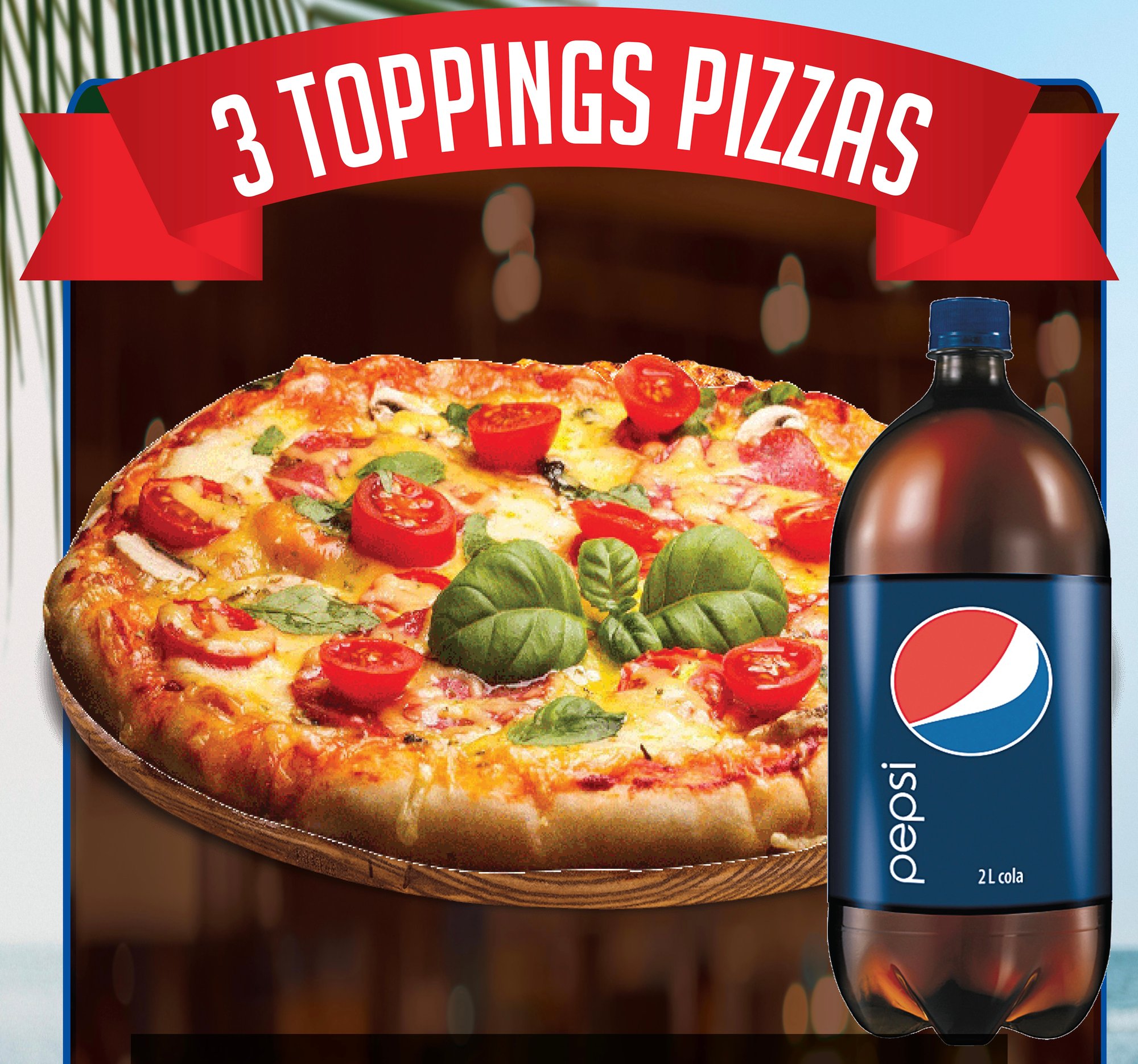 3 Topping Pizza Special