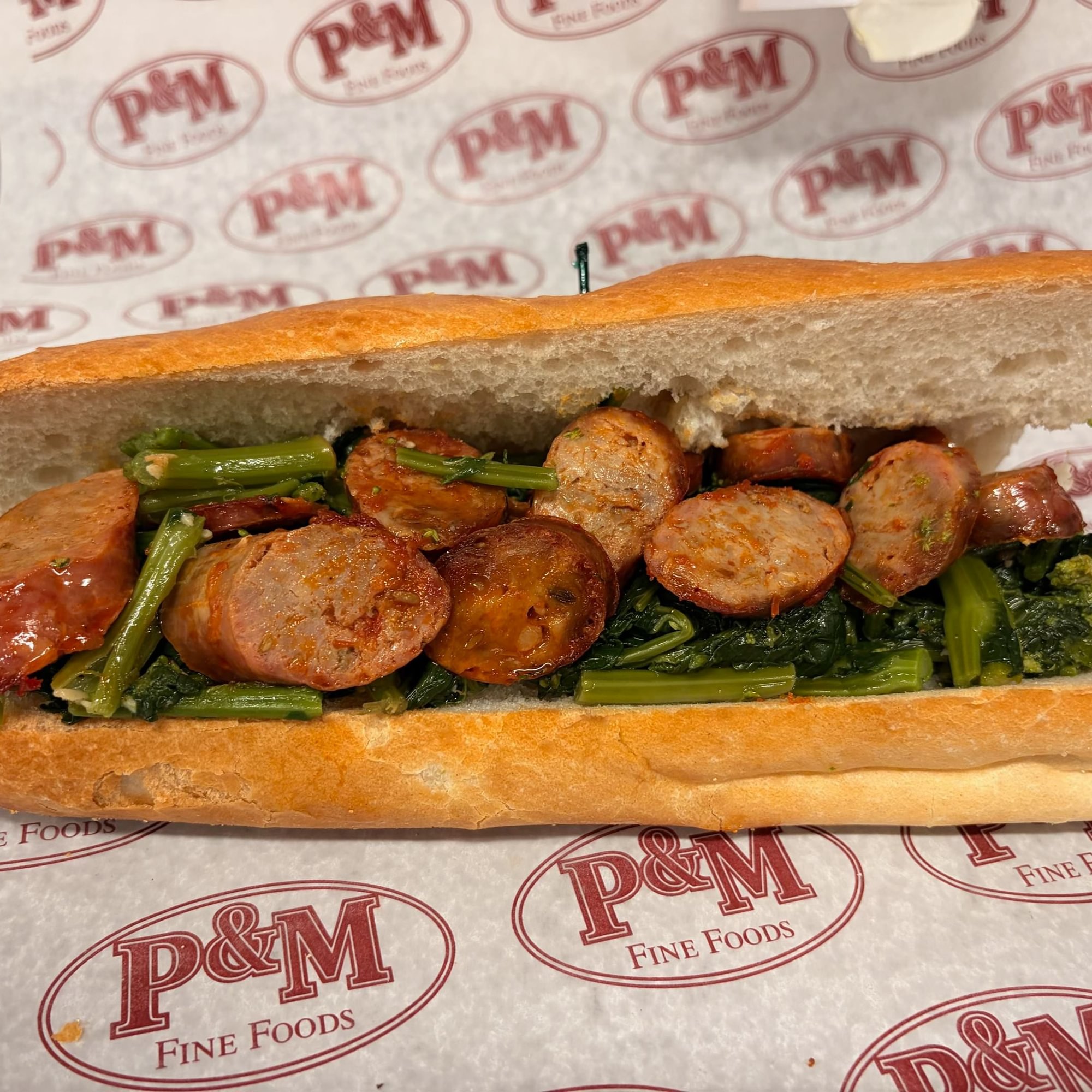 Broccoli Rabe & Sausage Hot Sub