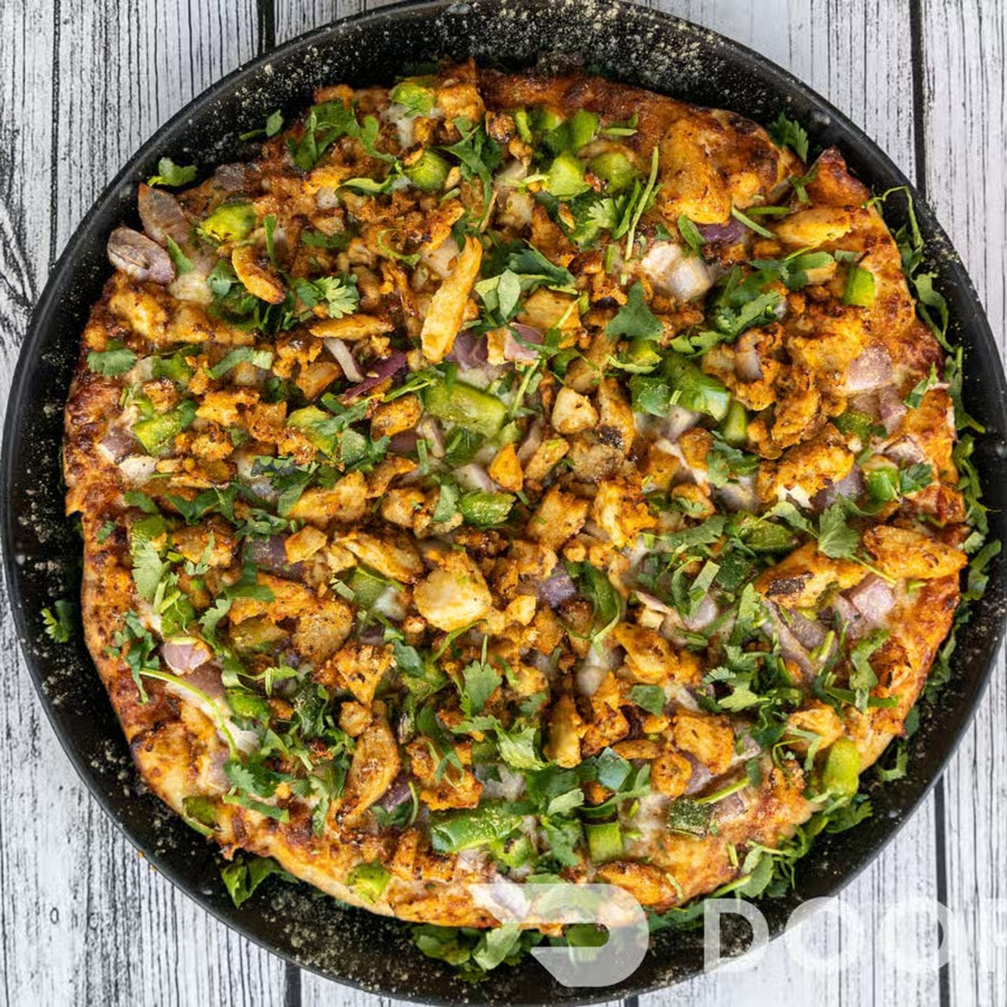 Spicy Butter Chicken Pizza