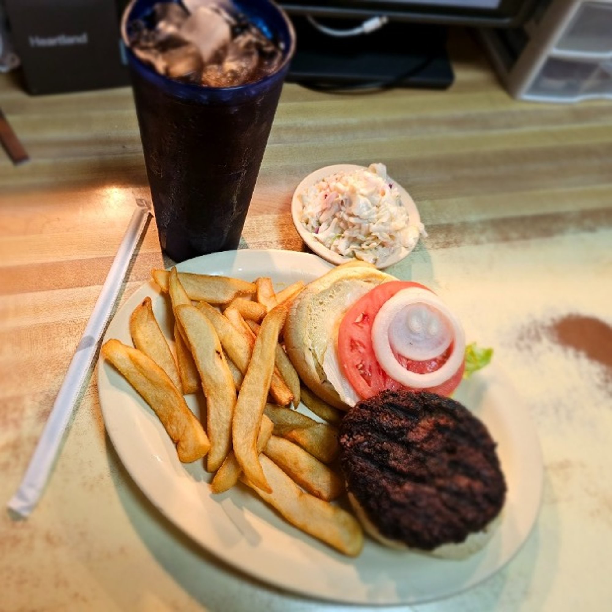 All in One 1/2 lb Burger Combo Special