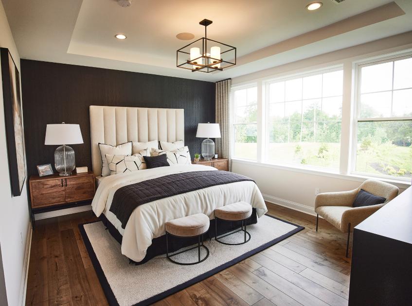 Spacious secondary bedrooms boast lots of natural light