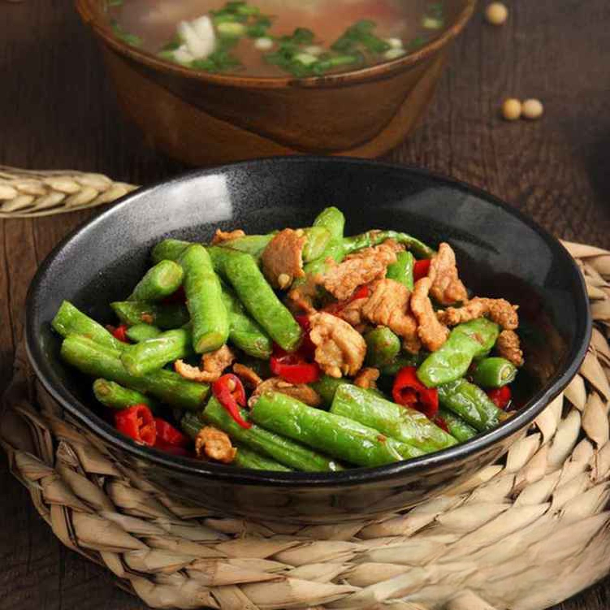 PK4. 四季豆肉粒/String Beans w. Ground Pork