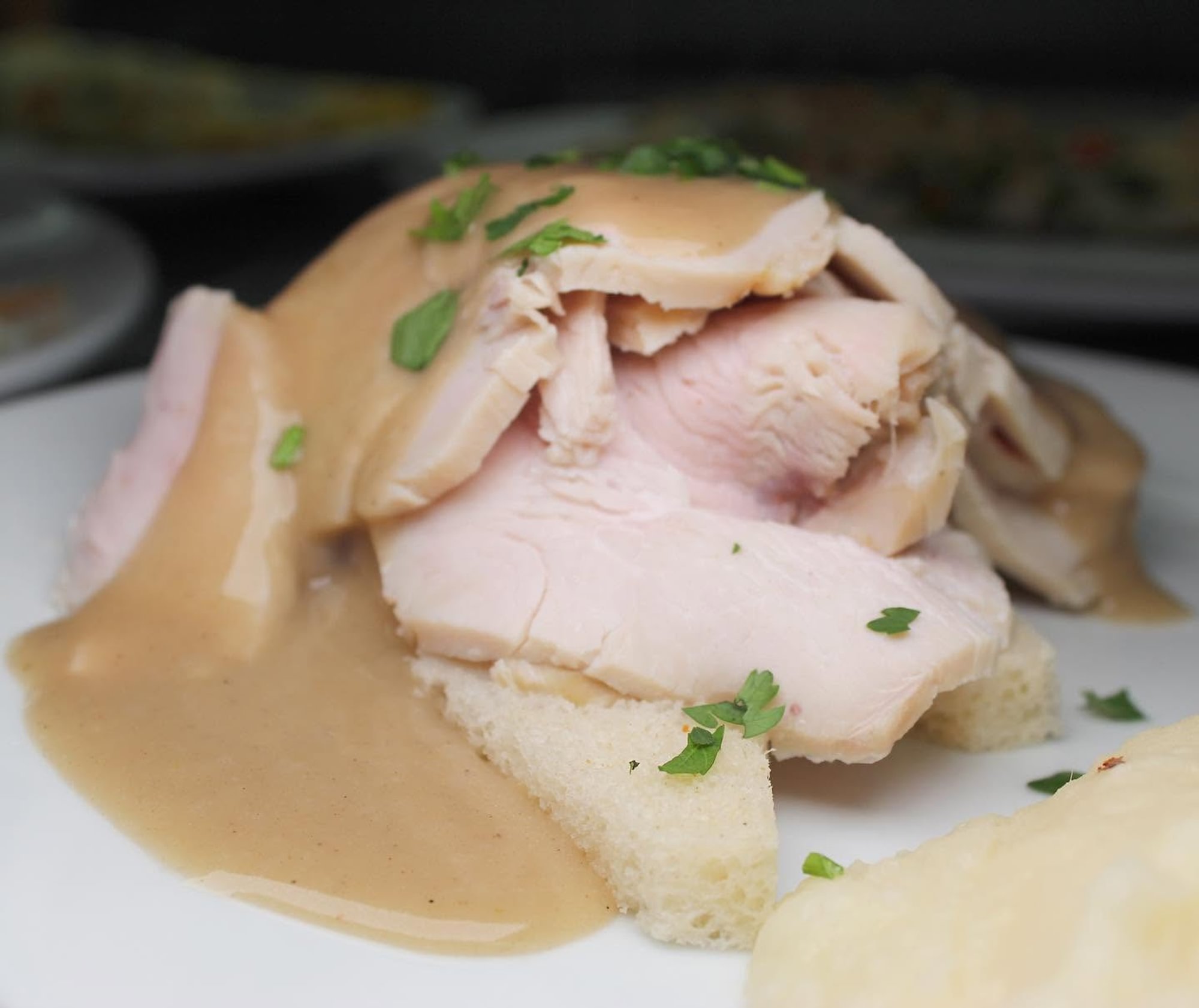 Hot Open Roast Beef or Turkey