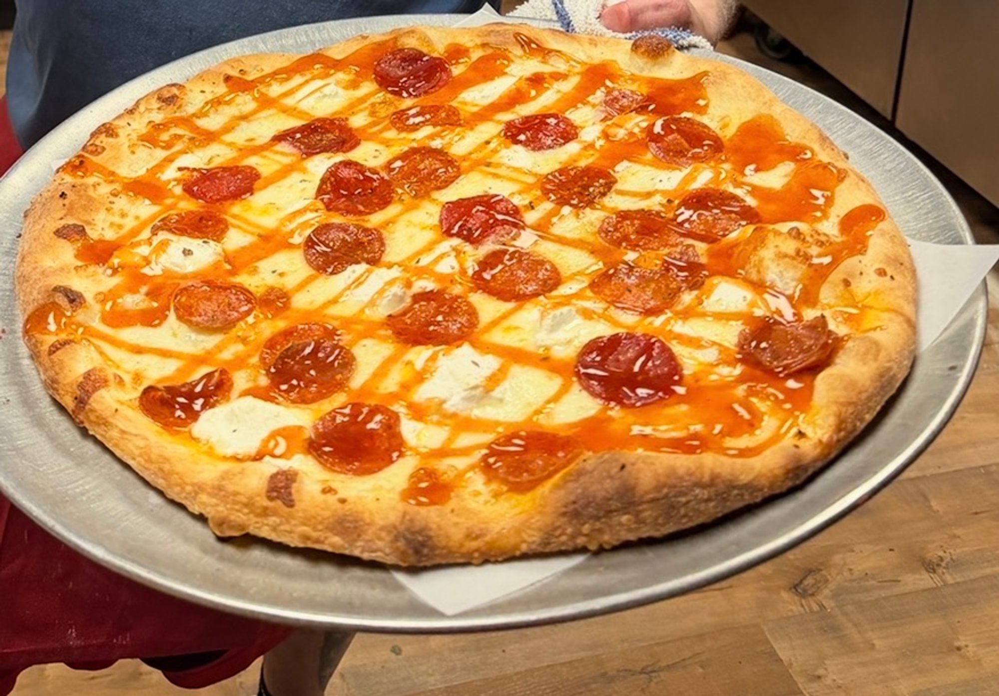 Hot Honey Pepperoni Pizza