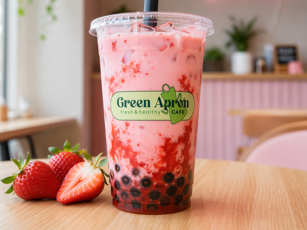 Strawberry Boba Tea