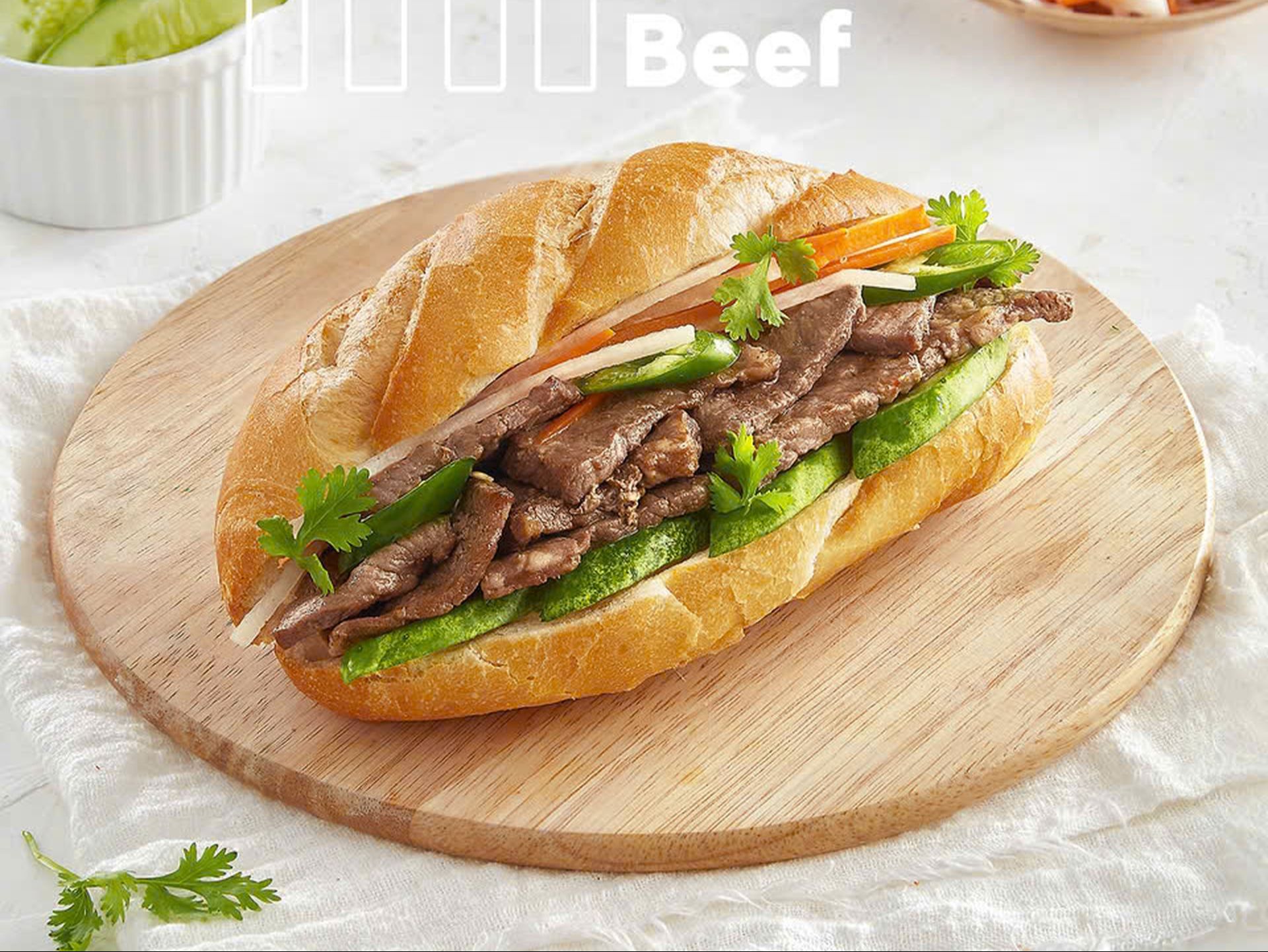 BBQ Grilled Beef Banh Mi