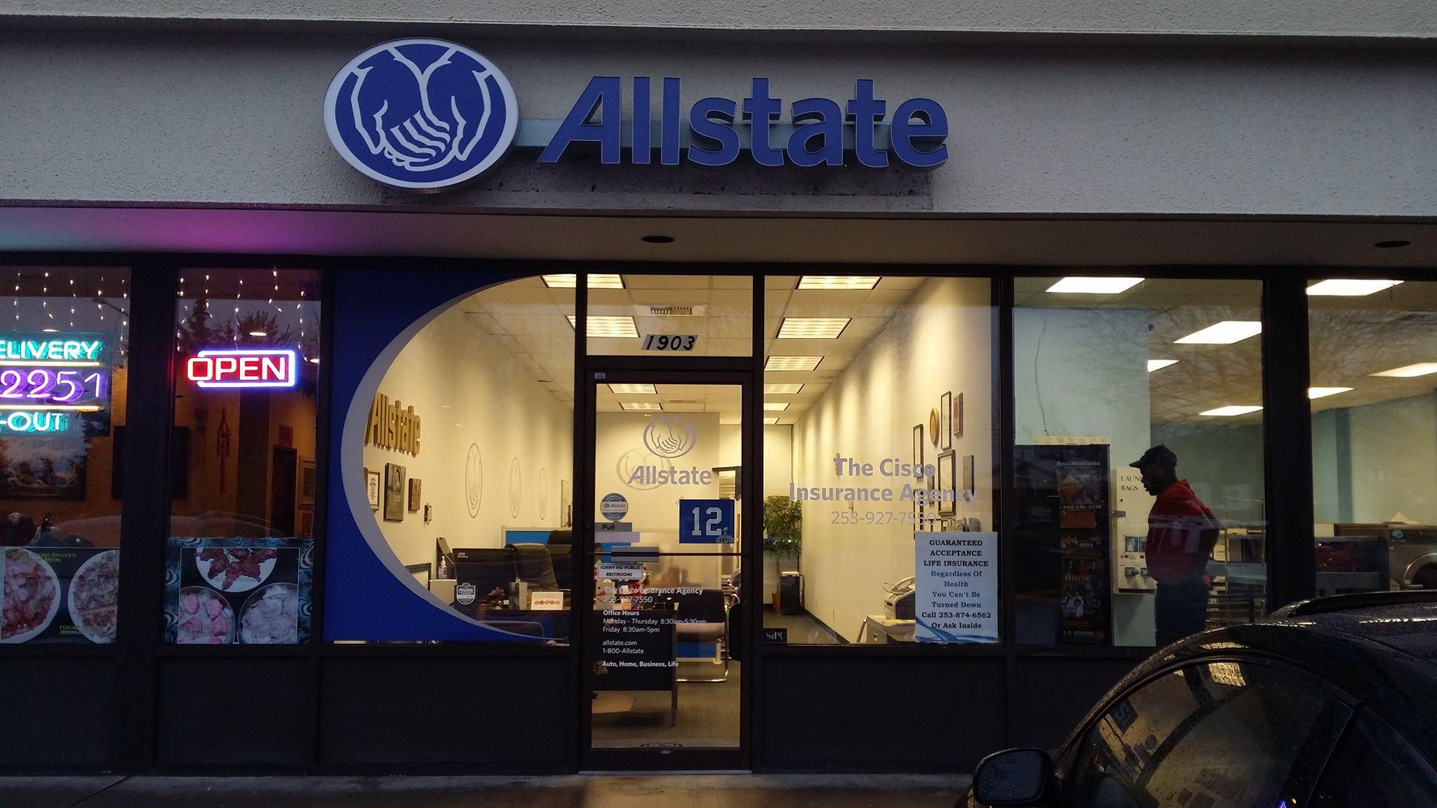 Cisco Insurance Agency, LLC: Allstate Insurance | 1903 SW Campus Dr, Federal Way, WA, 98023 | +1 (253) 927-7550