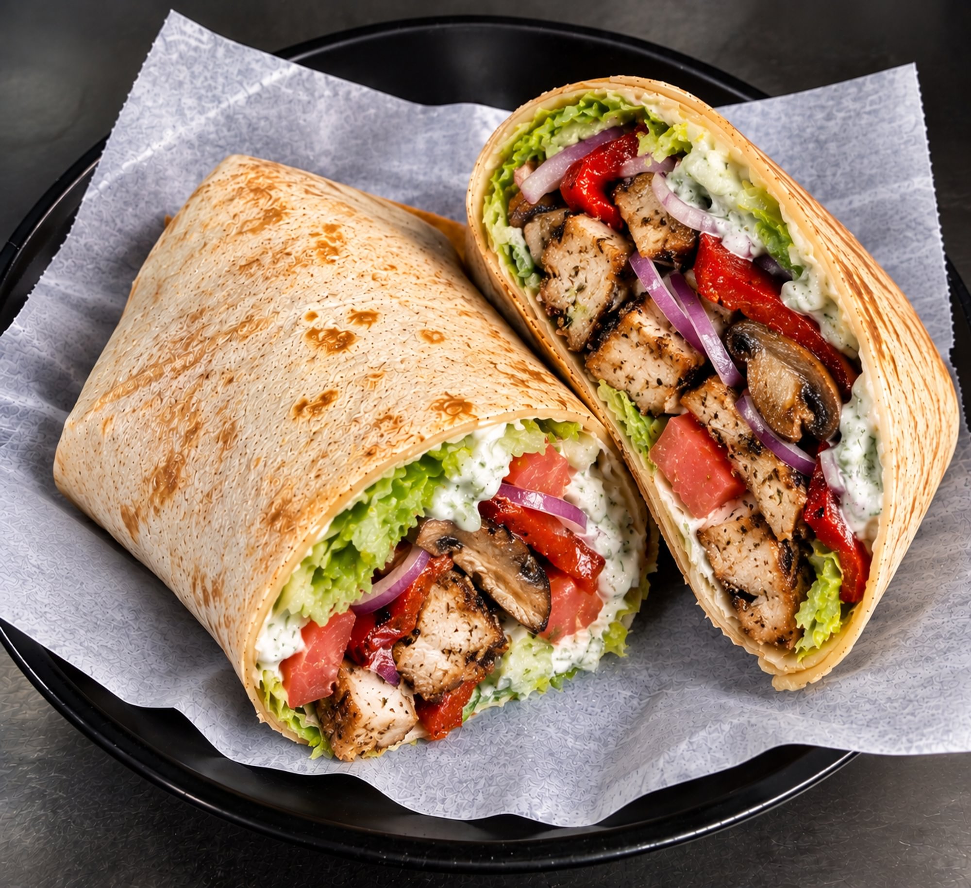 Chicken Souvlaki Wrap