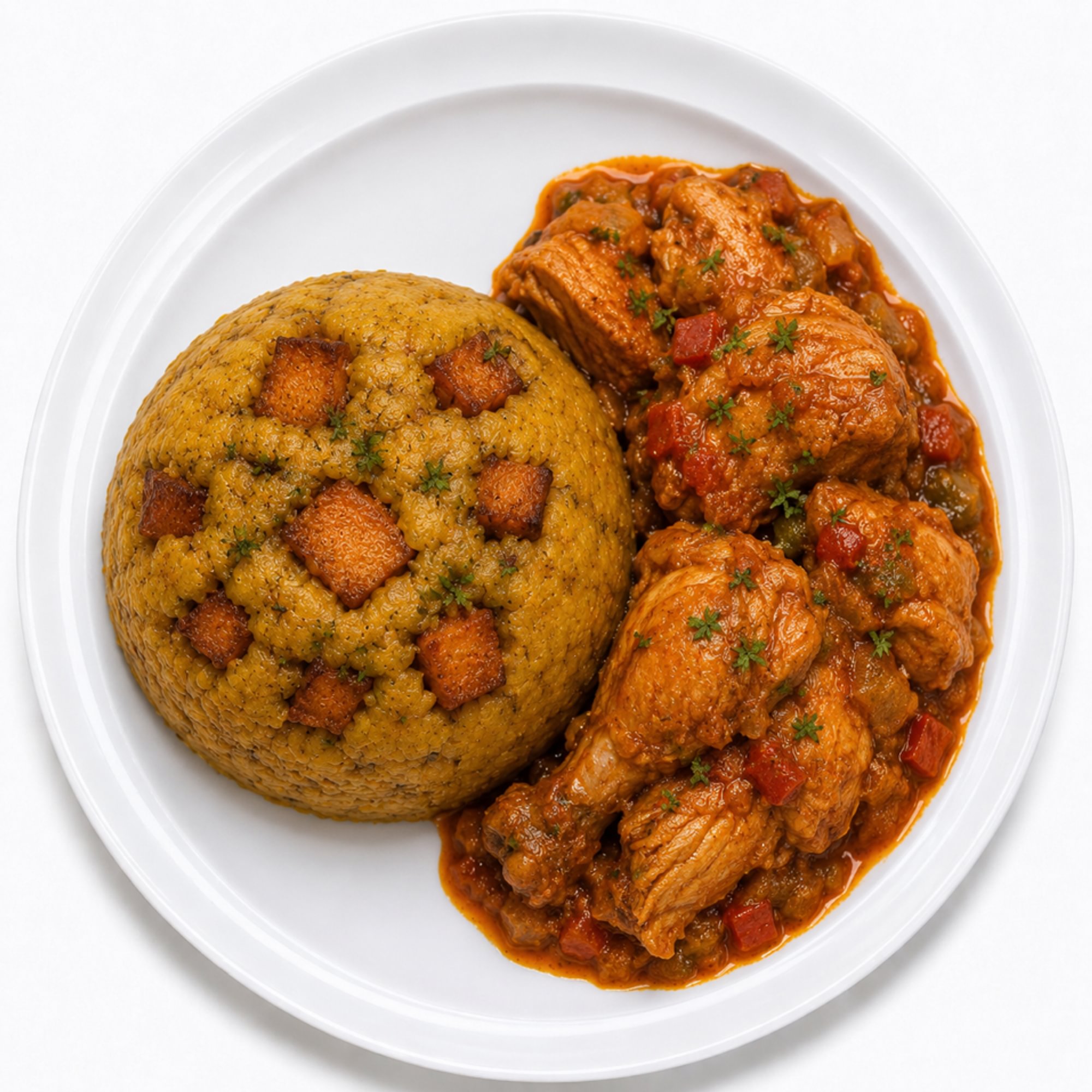 Mofongo with Chicken