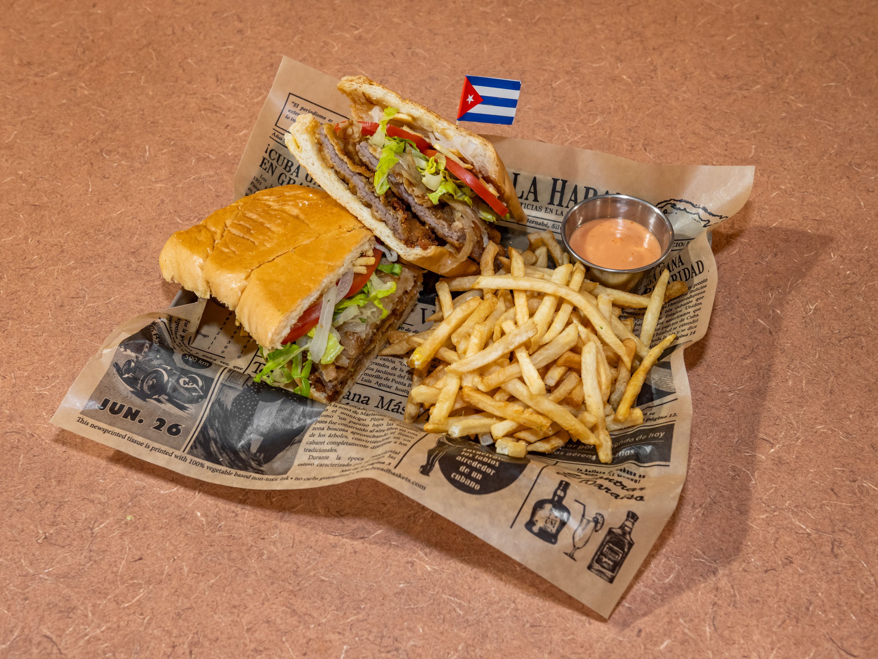 Pan Con Bistec Deluxe Sandwich