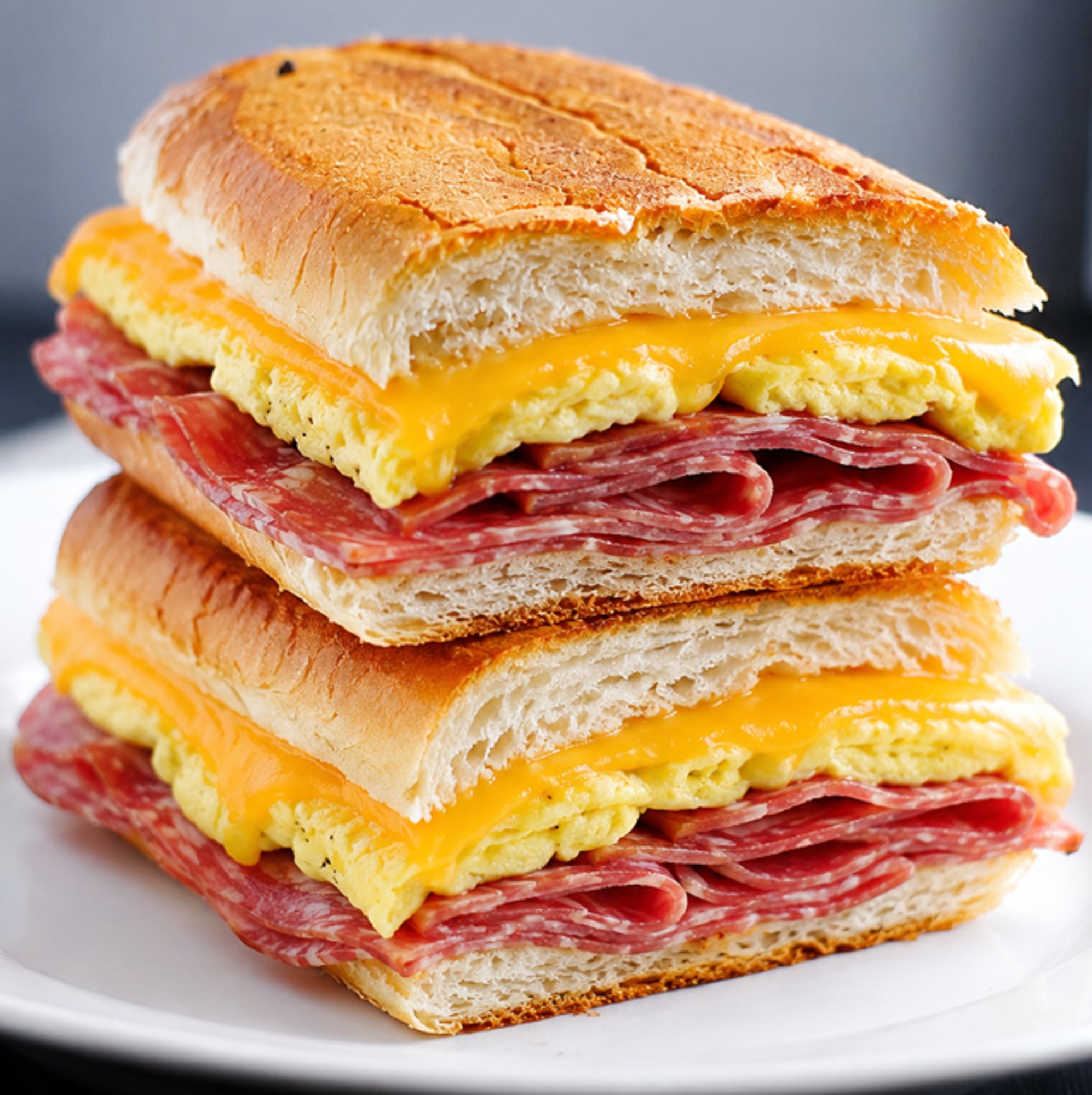 Salami, Eggs & Cheese