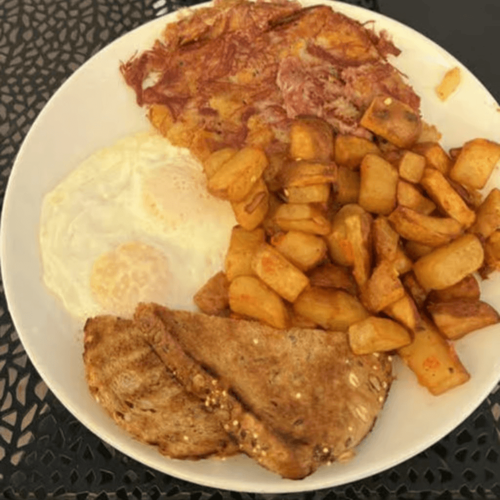 CB Hash and Eggs