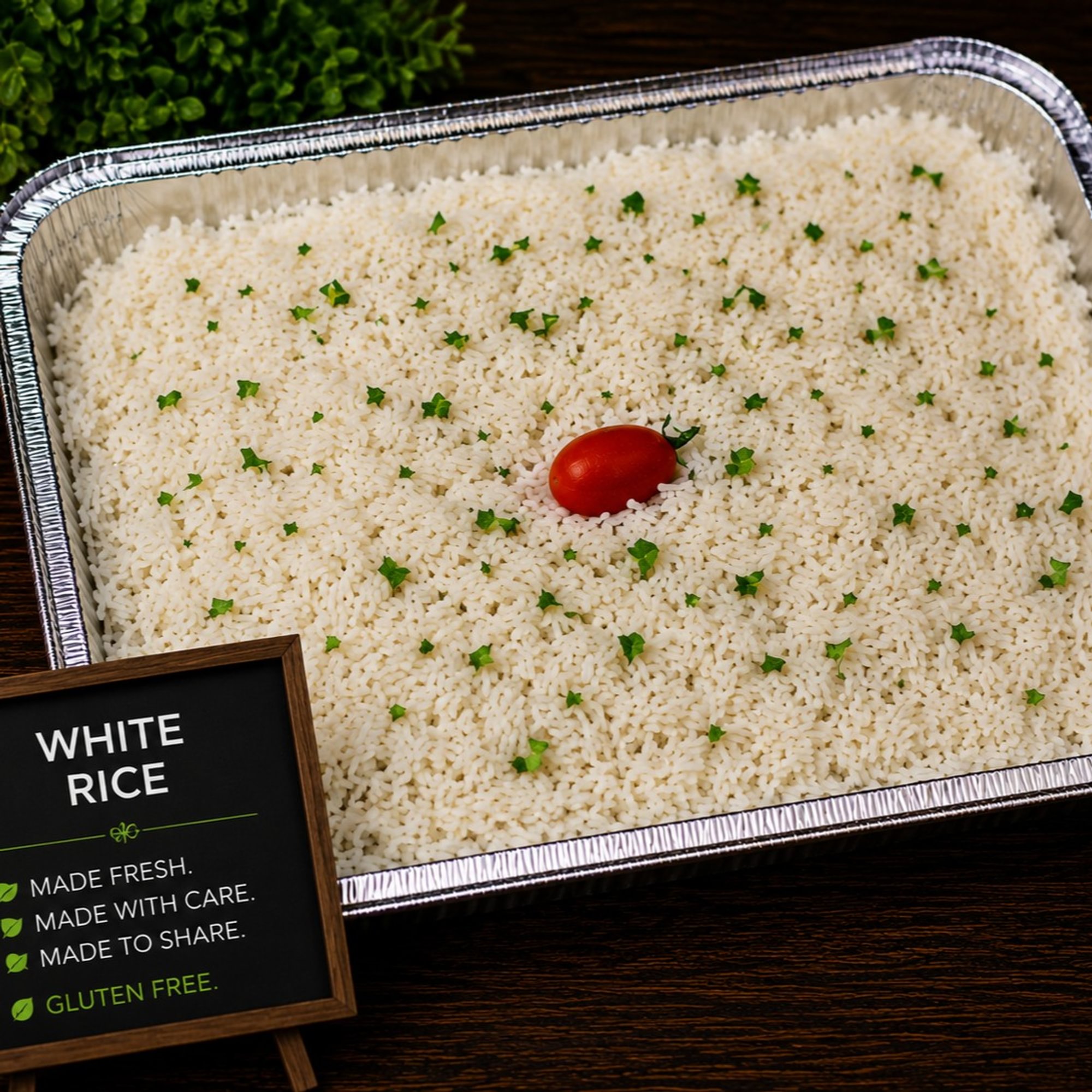 White Rice Tray (Gluten Free)