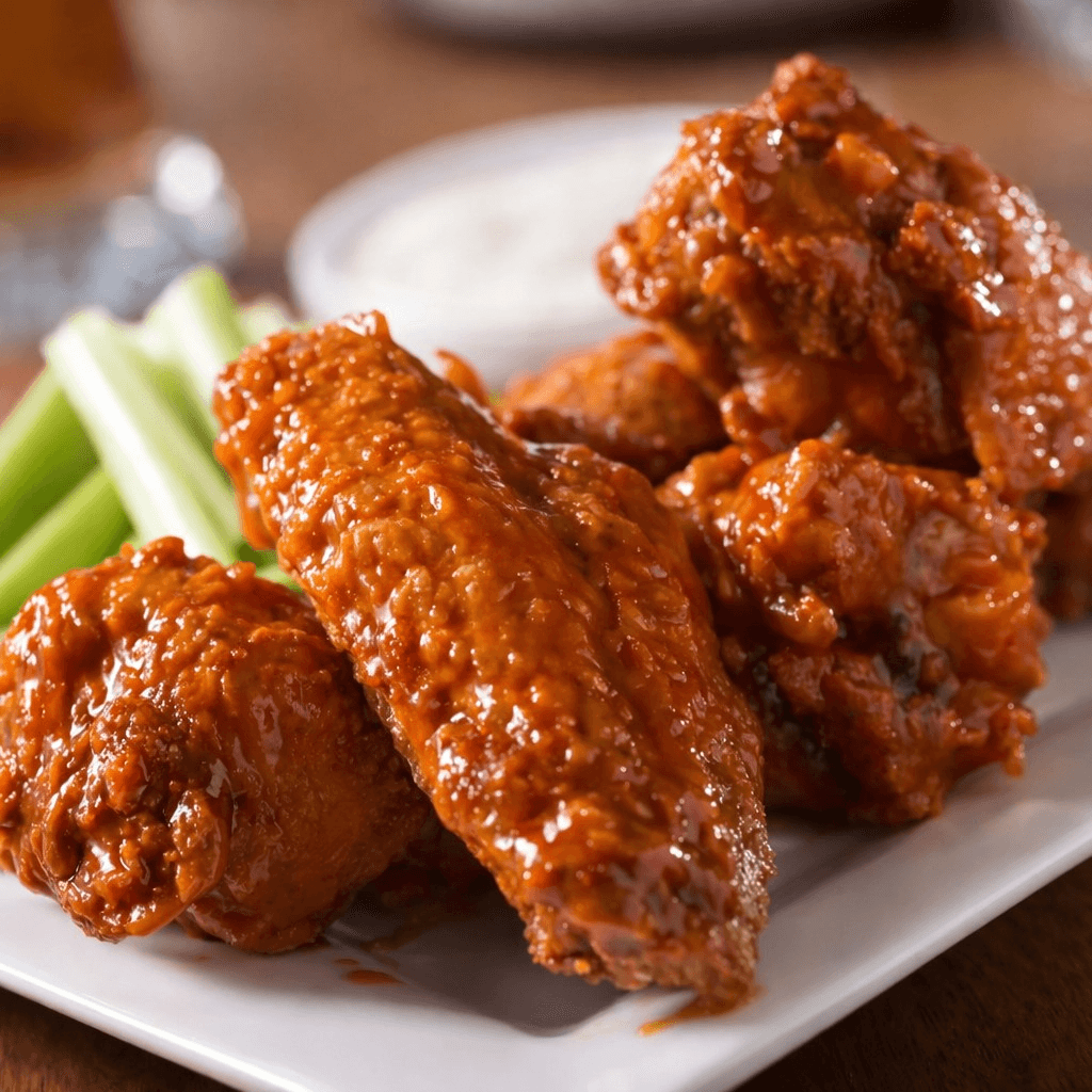 6 Party Wings & 1/2 Lb Basa Strips