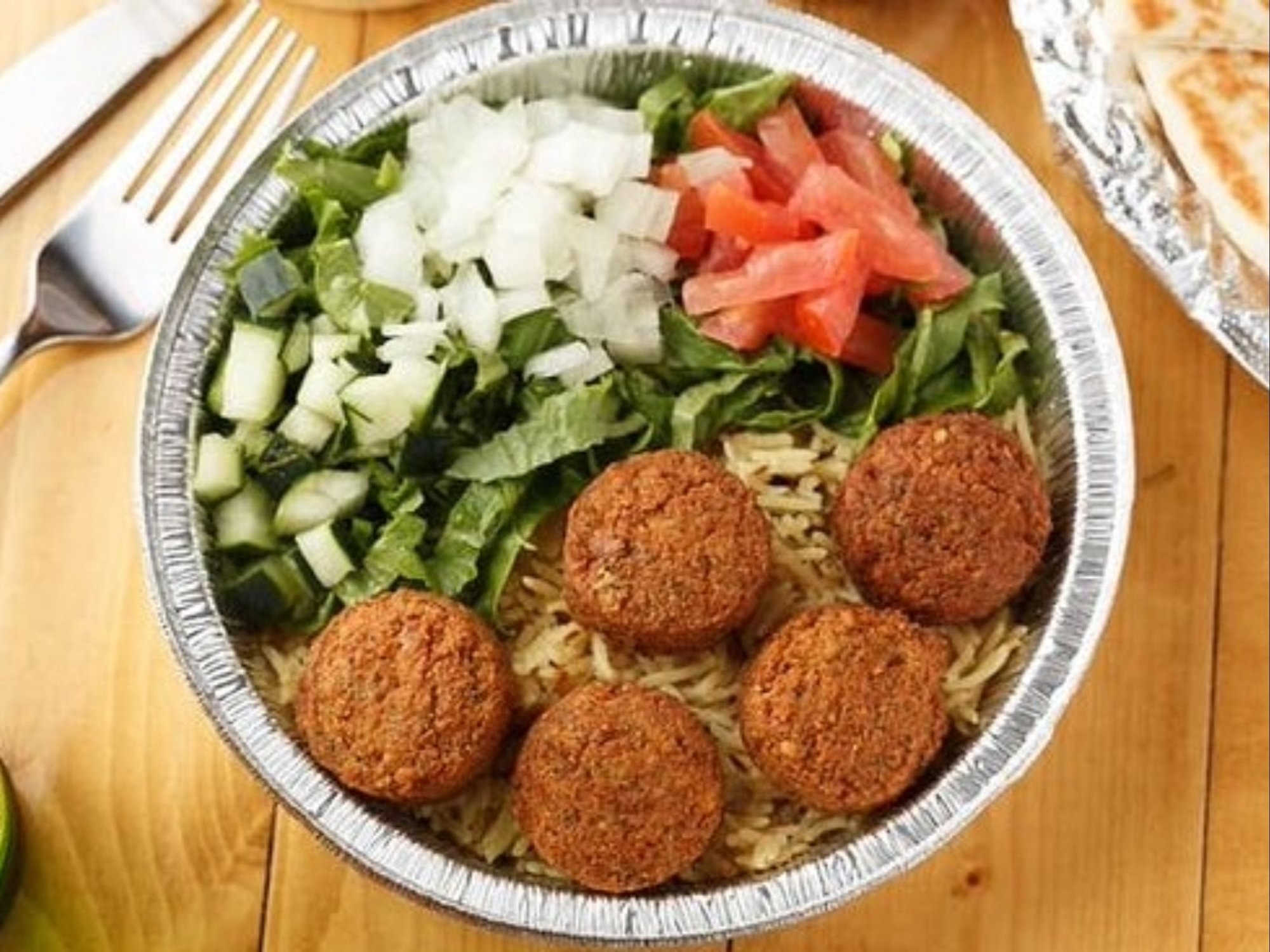 Falafel Over Rice
