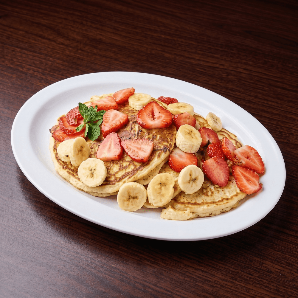 Nutella Strawberry Banana Pancakes