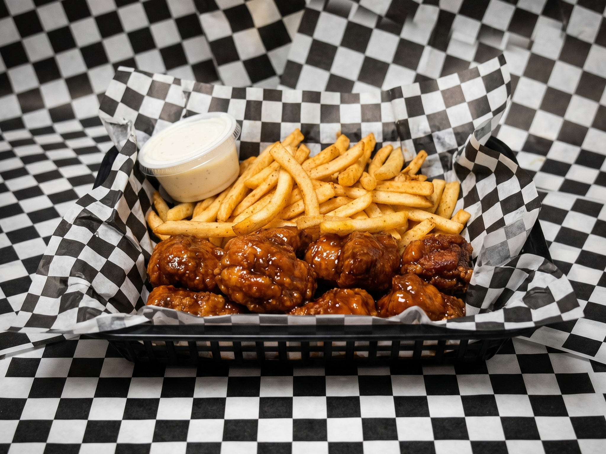 12pc. Boneles & fries