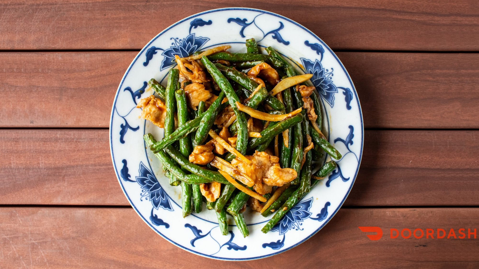 69. Ginger chicken with string beans