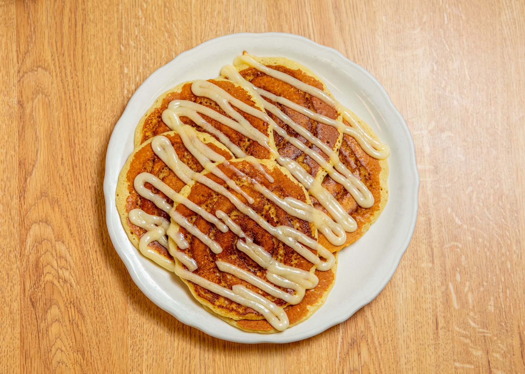 Cinnamon Bun Pancakes