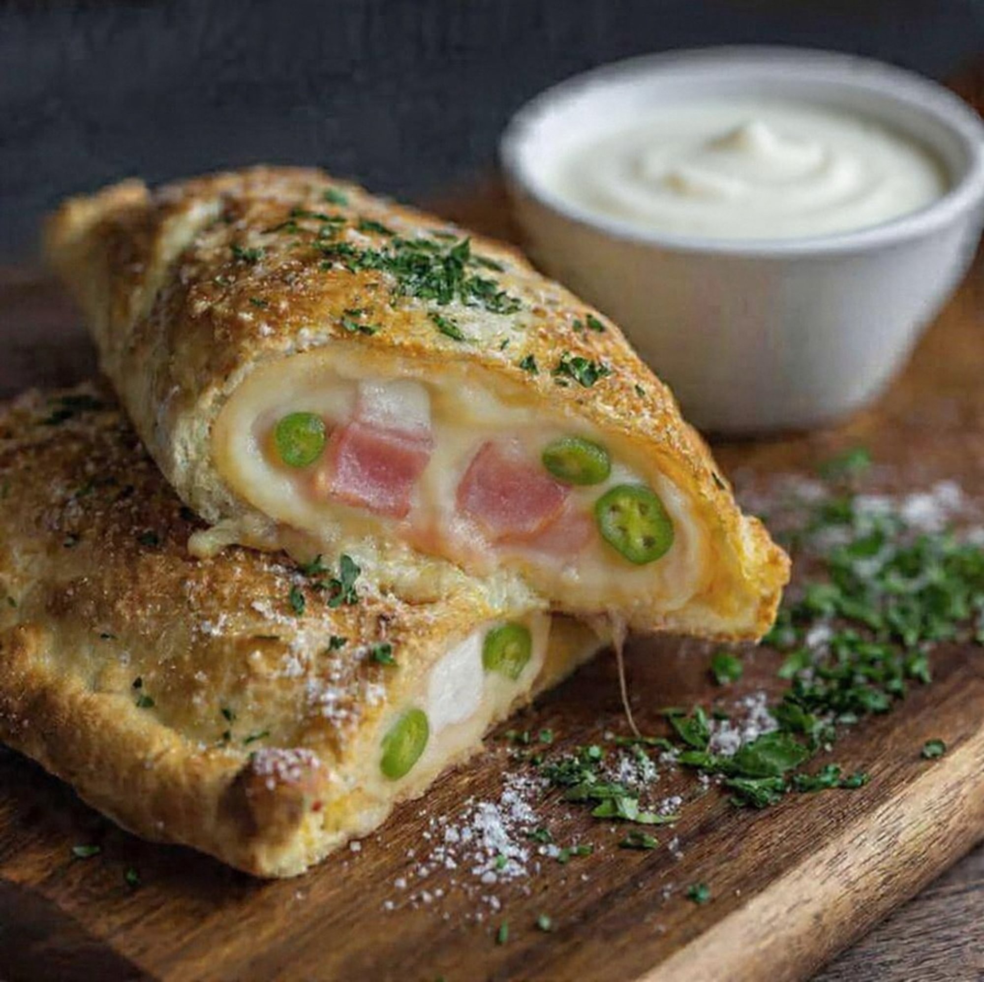 Chicken Bacon Ranch Calzone