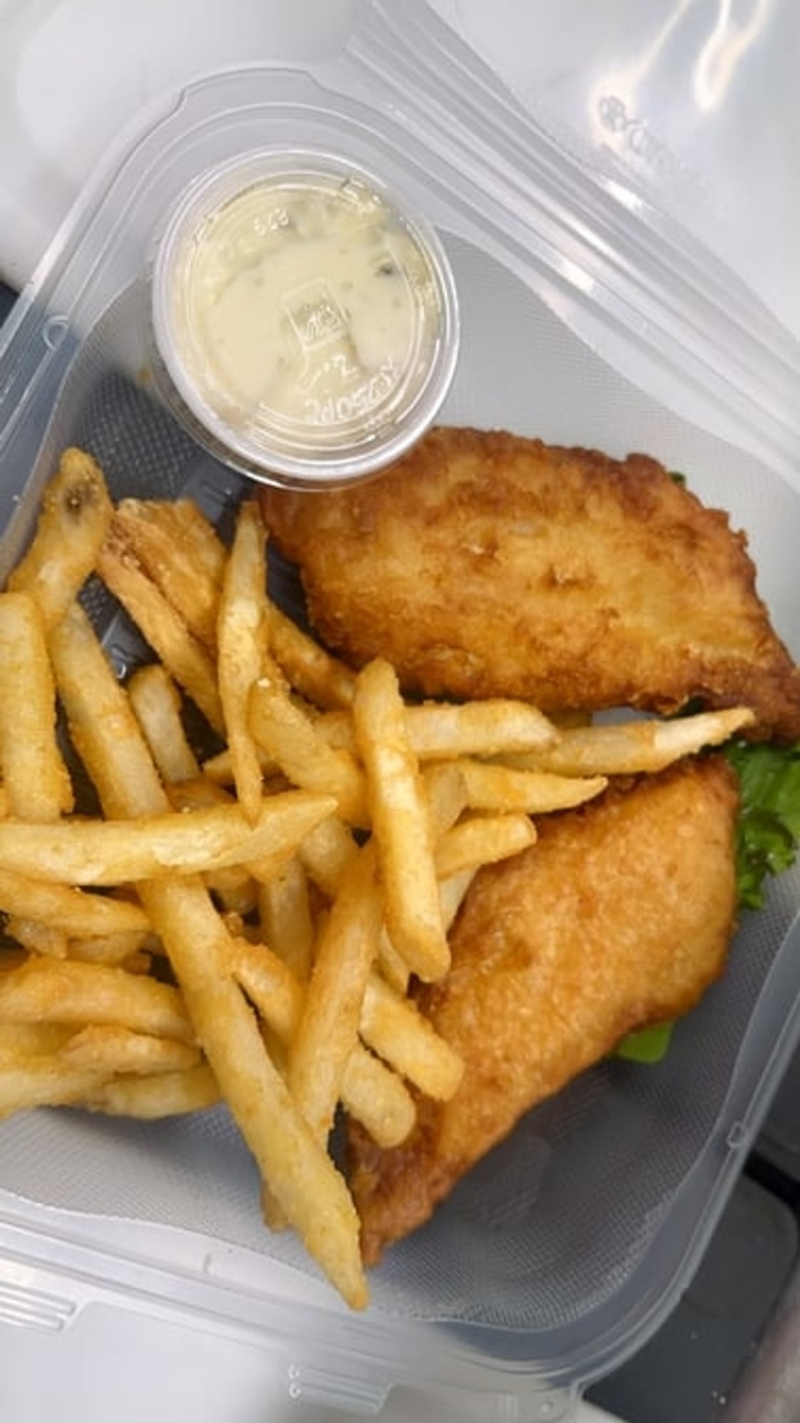 8 Oz Deep-Fried Cod Dinner
