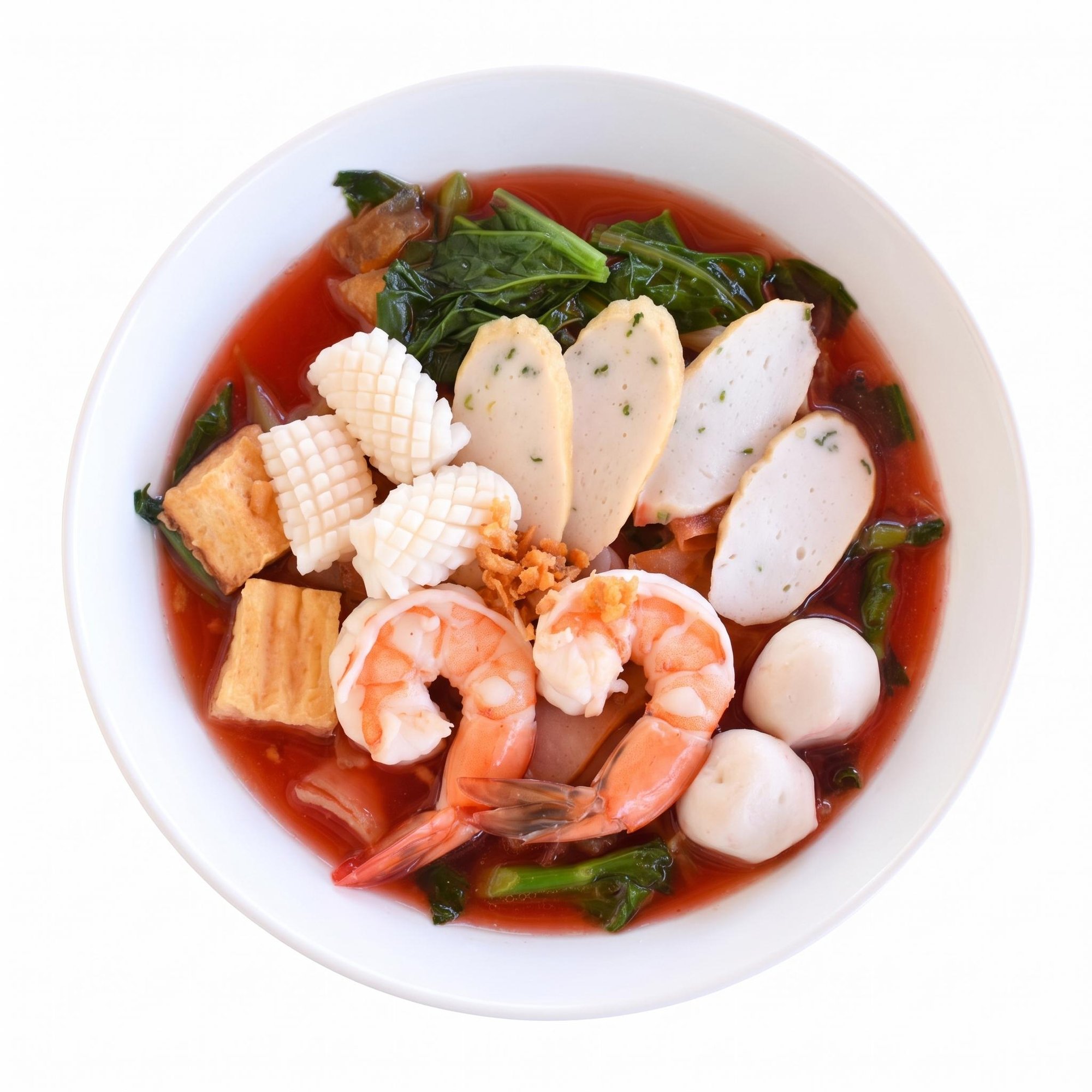 Rad Nah Yentafo [Noodles in Pink Gravy]