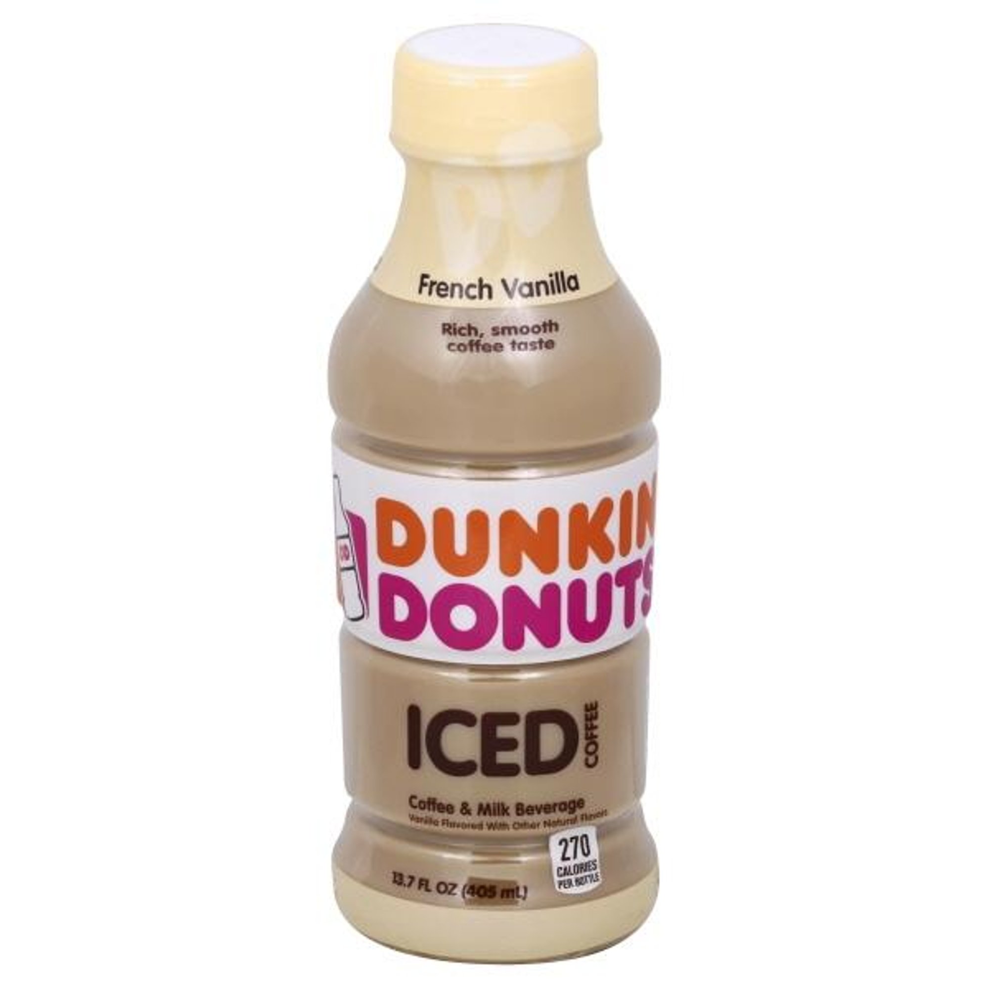 Dunkin' French Vanilla Iced Coffee Bottle, 13.7 Oz