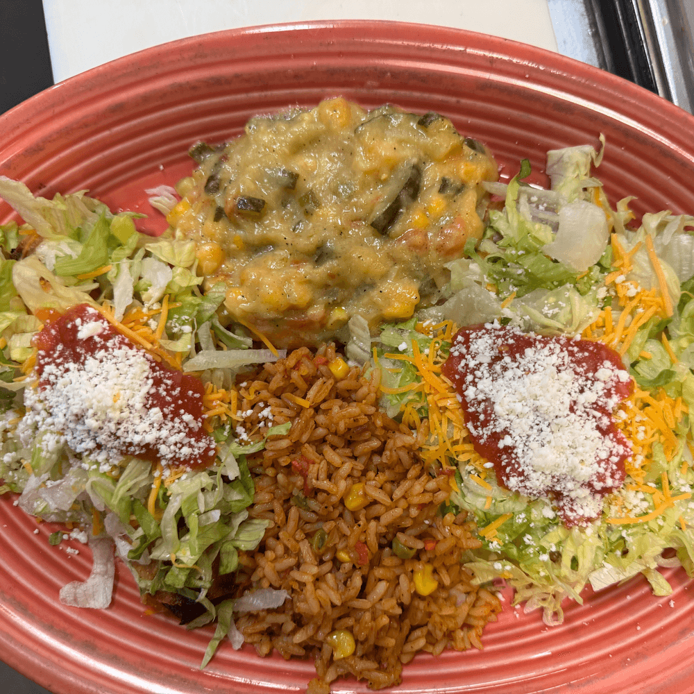One Bean & Cheese Tostada with a Choice of One Fried Taco