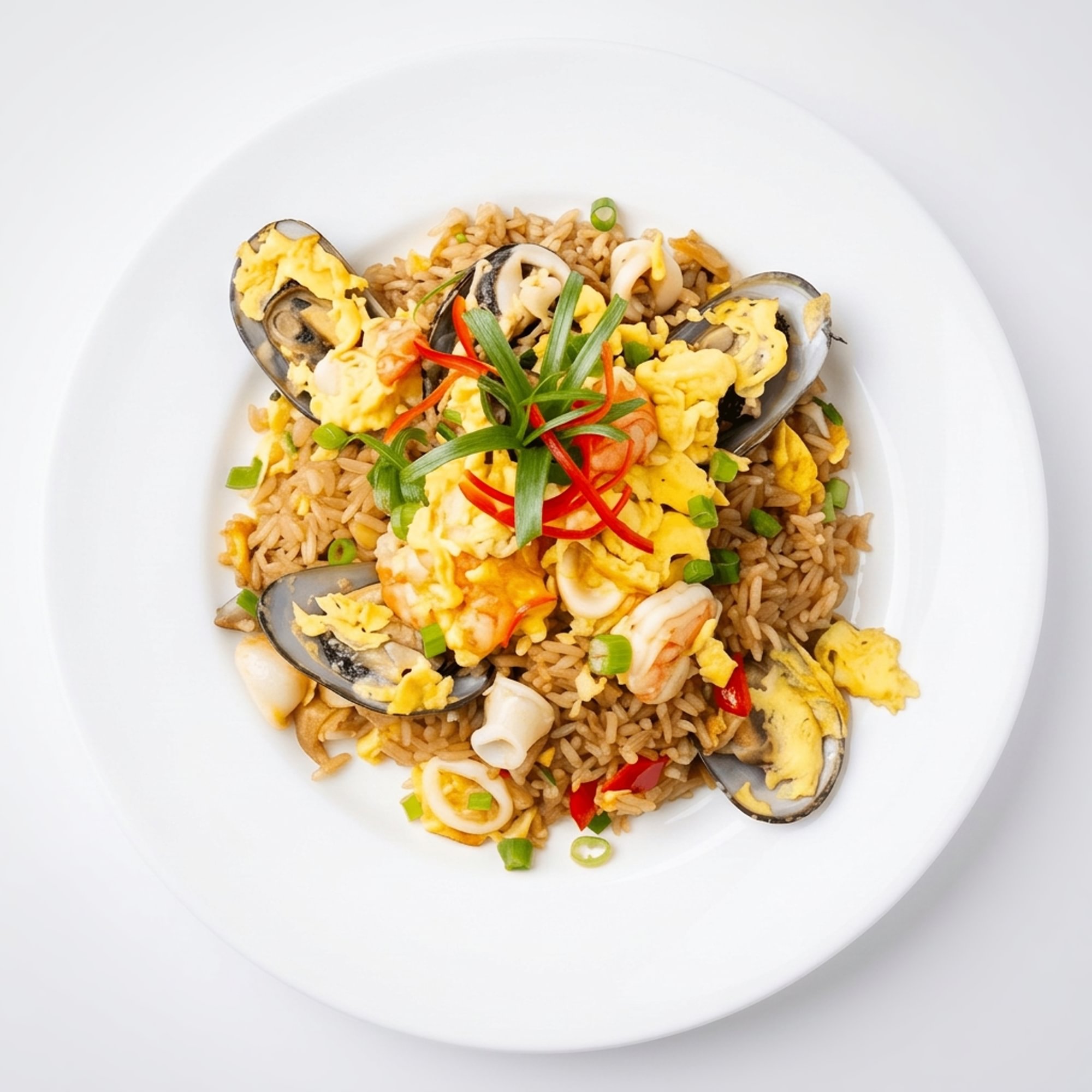 Arroz Chaufa de Mariscos [Seafood Fried Rice]
