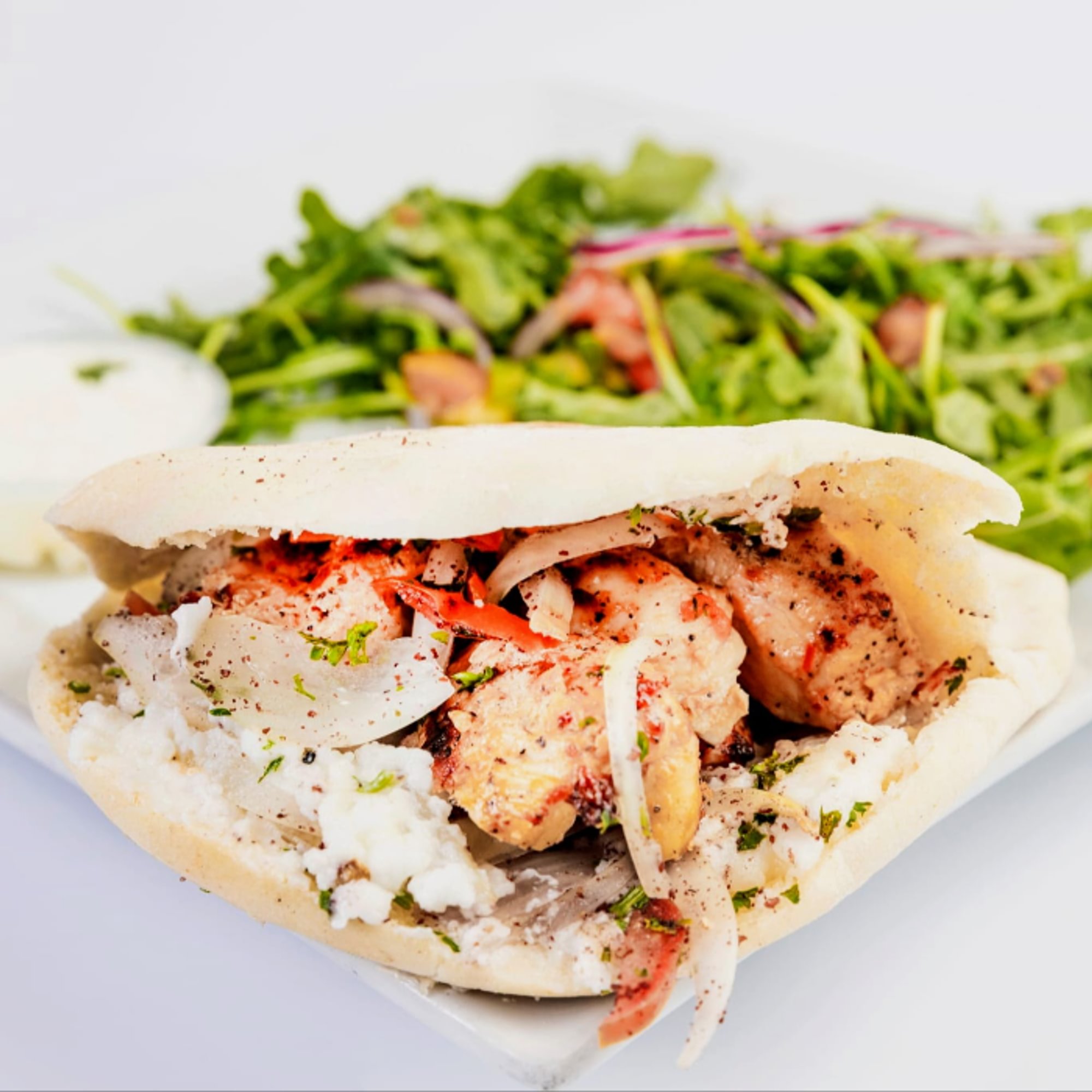 Chicken Kabob (Tawook) Sandwich