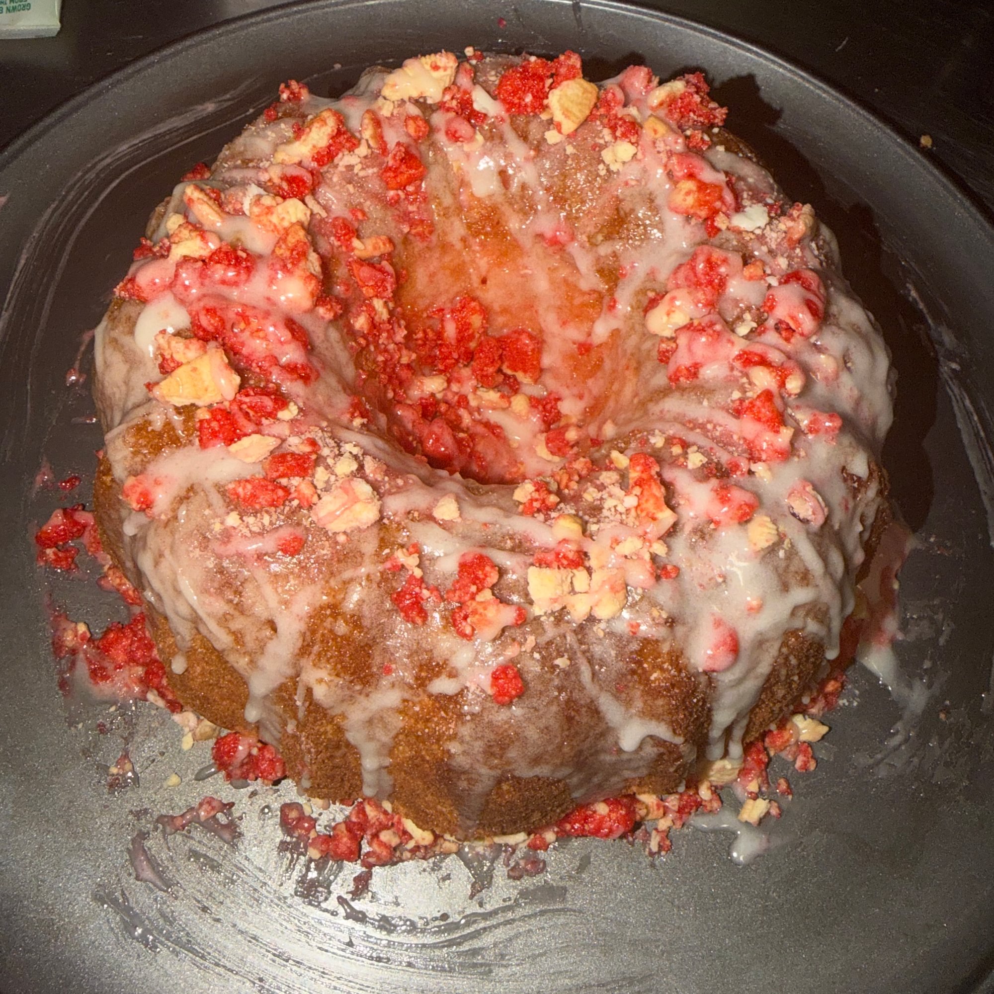 Strawberry Crunch Cake