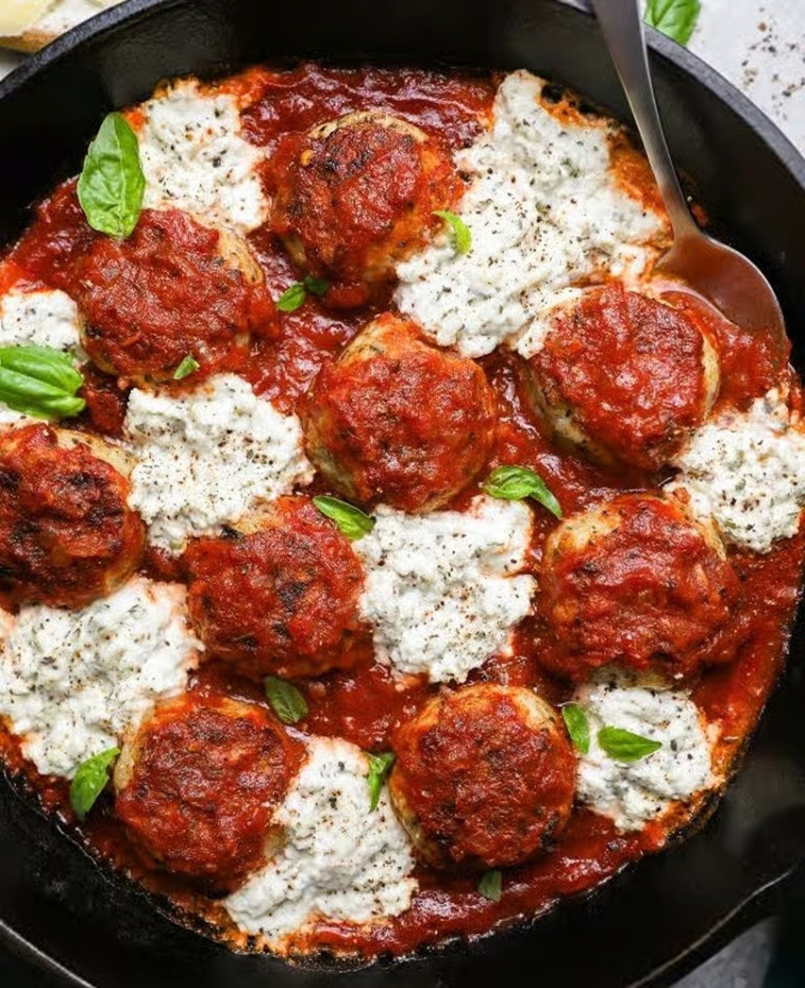 Meatballs and Ricotta