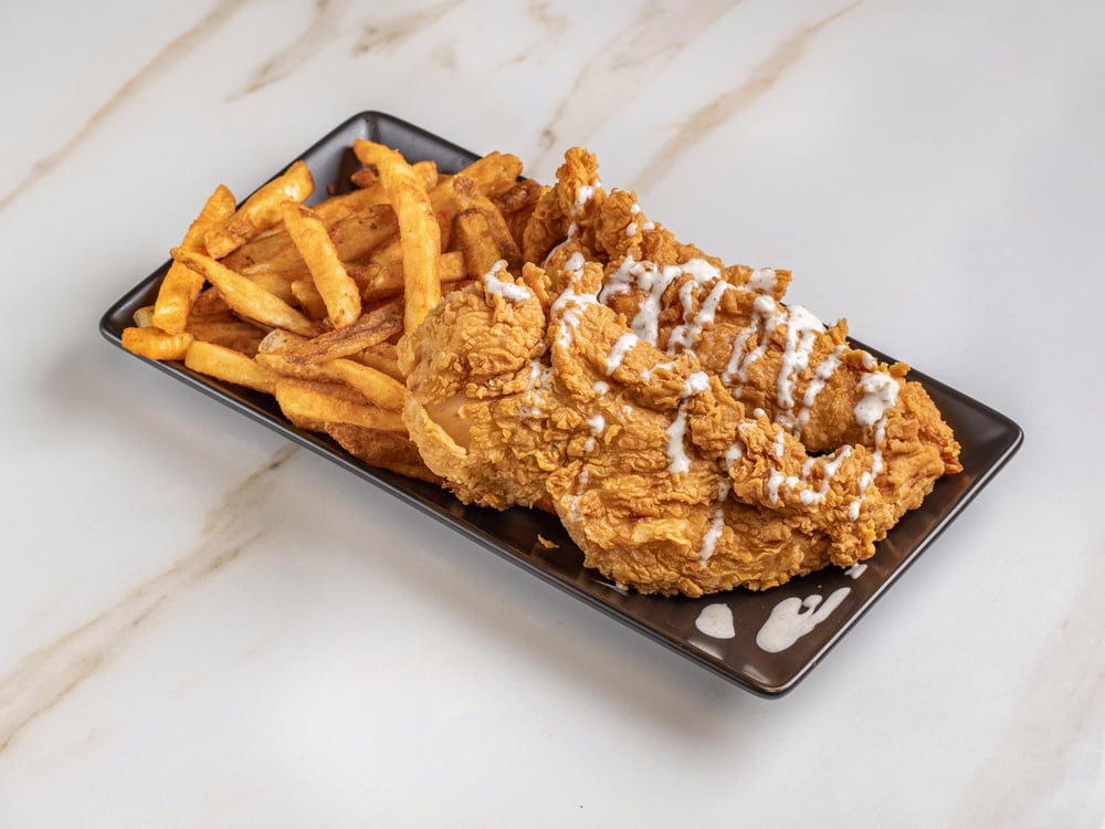 Fried Tender Over Fries