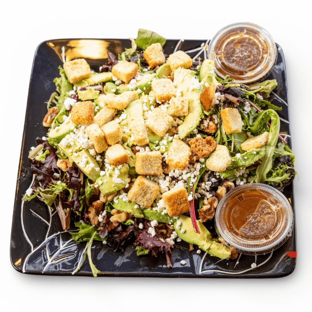 113. Mesclun Mix with Walnuts and Goat Cheese