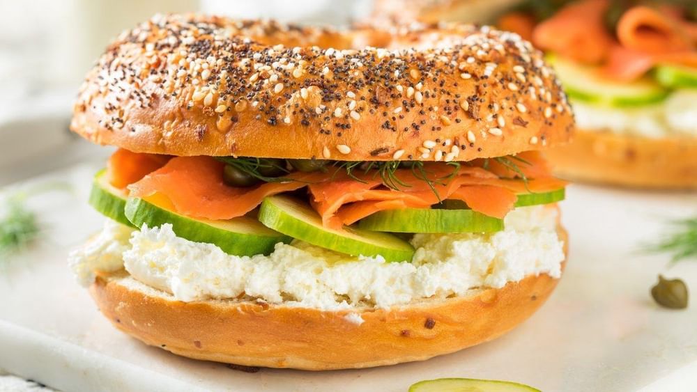 Smoked Salmon Breakfast Sandwich