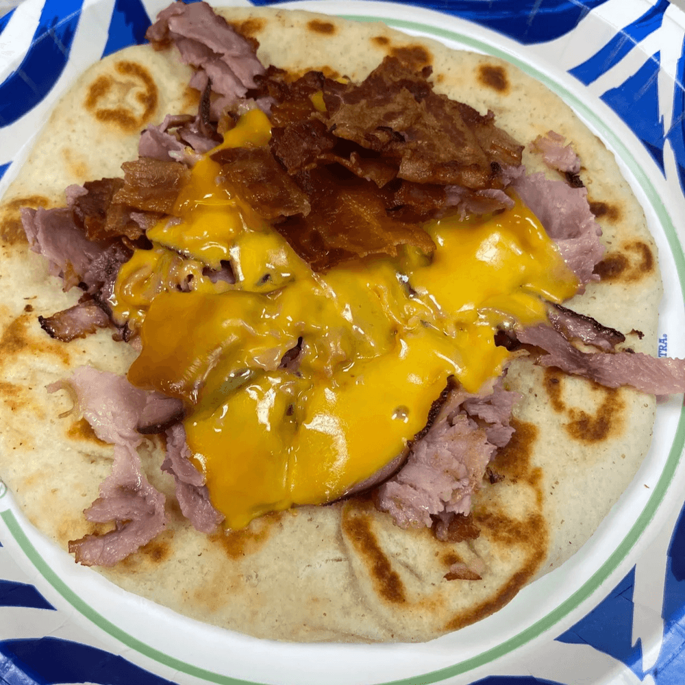Ham, Bacon, & Cheese Pita