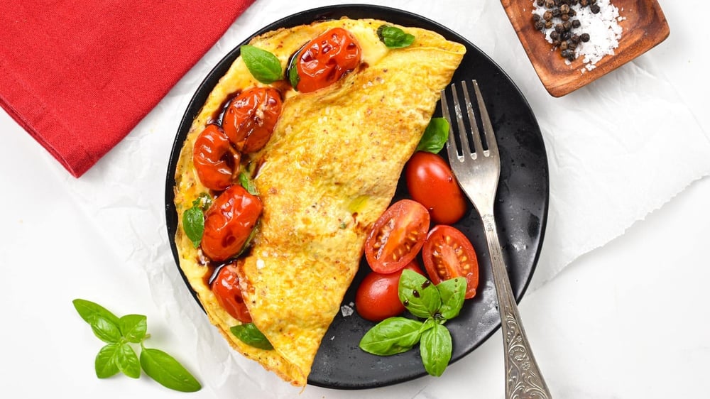 Lemon Tomato Omelette