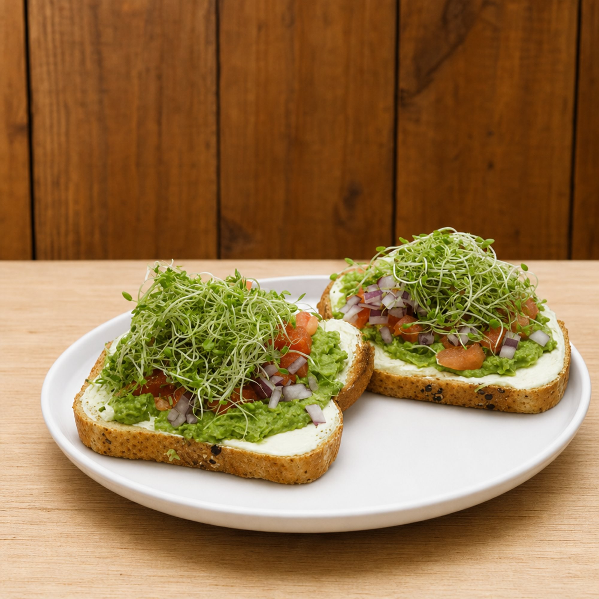 #14 Avocado Toast with Cream Cheese & Veggies