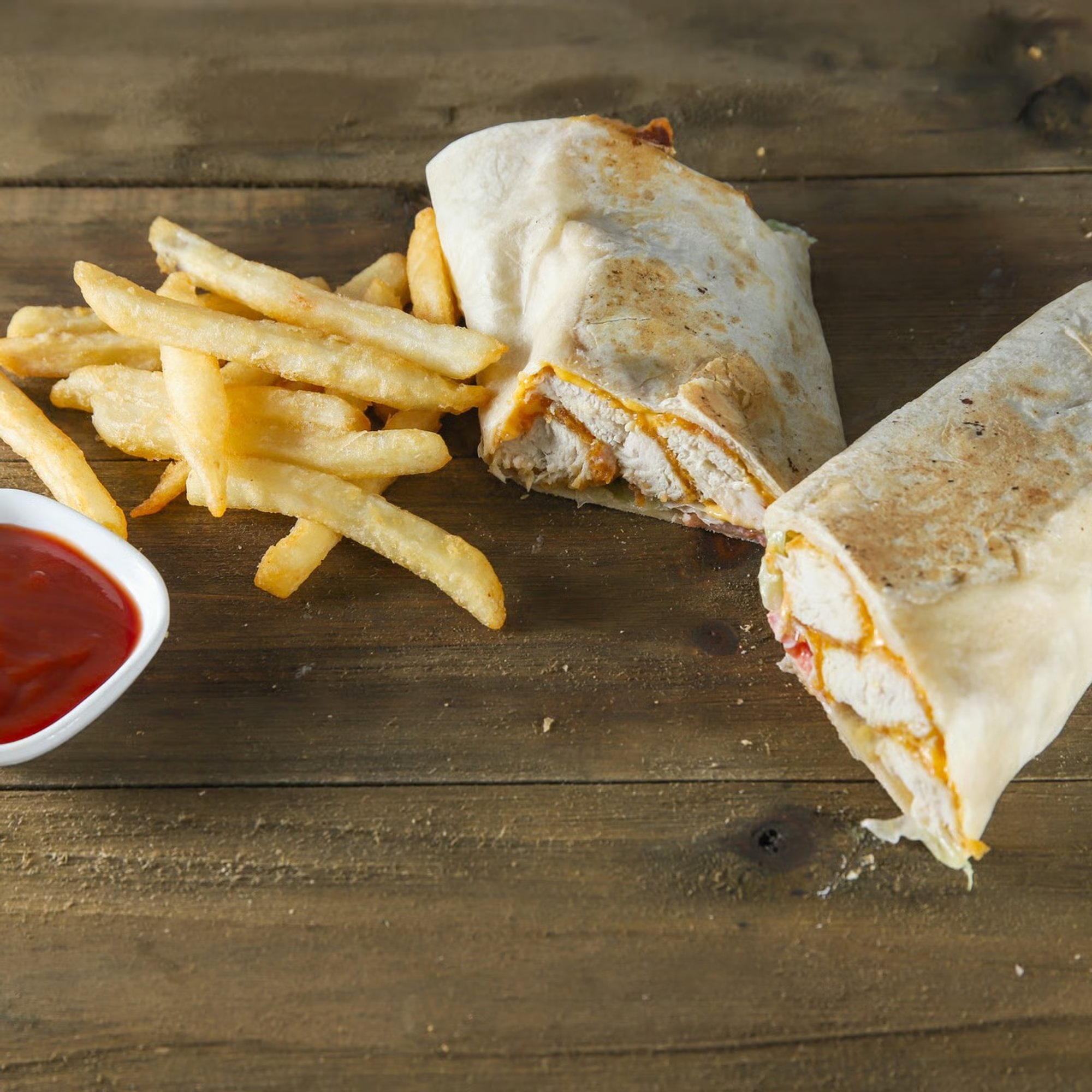 Crispy chicken wrap