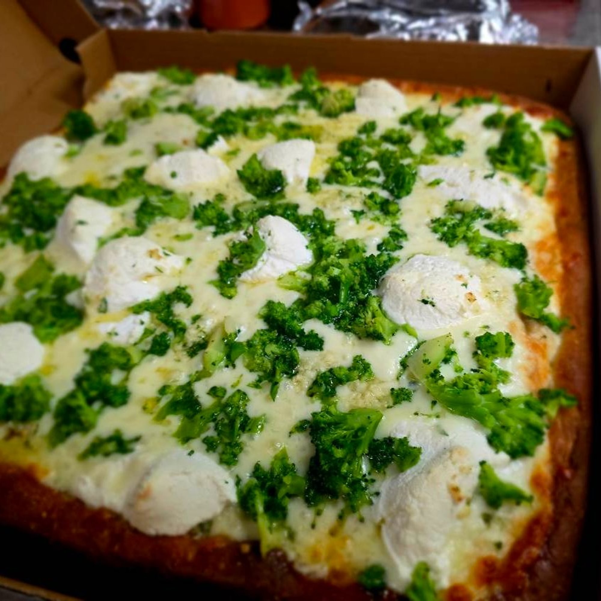 White Sicilian Pizza