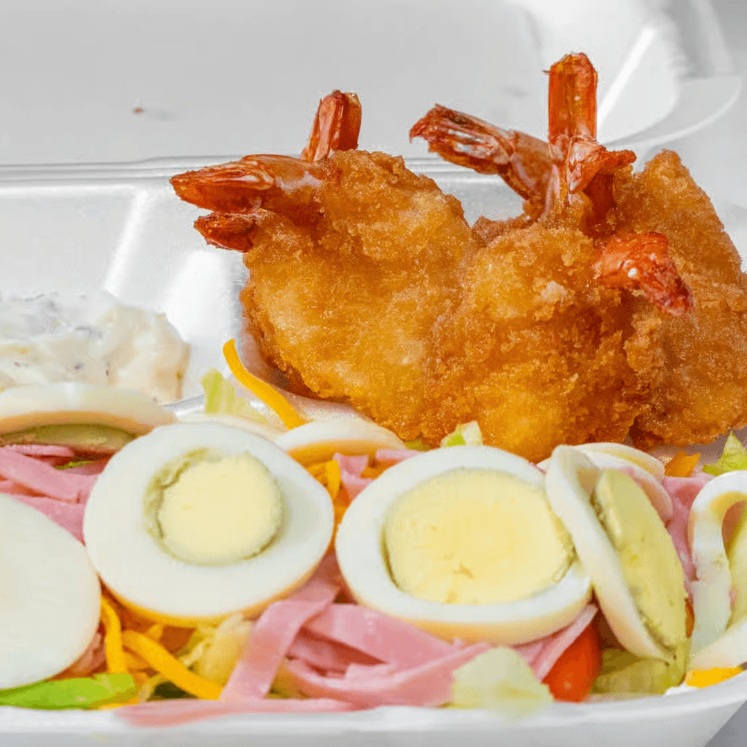 Shrimp with Chef Salad