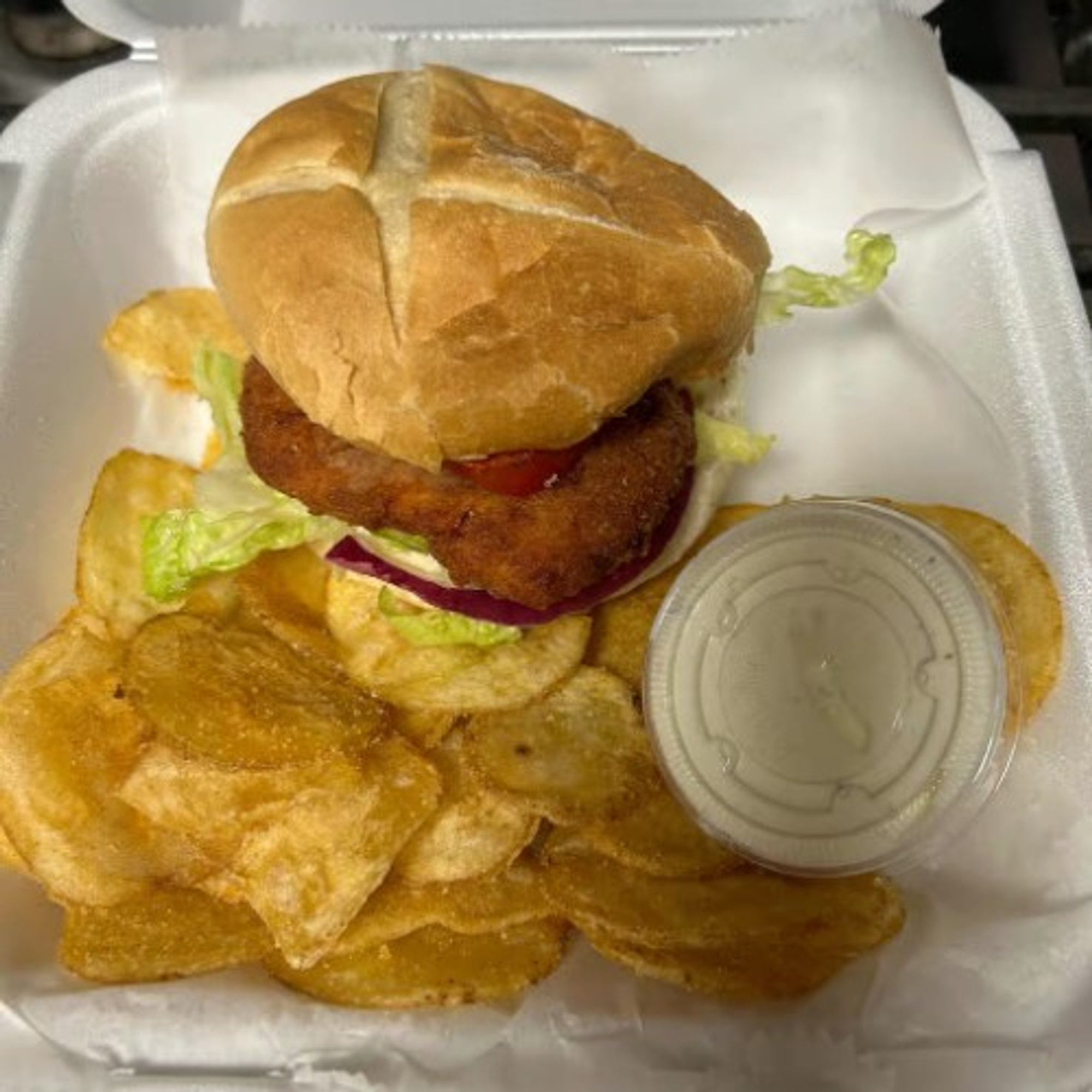 Fried Chicken on Bun Sub